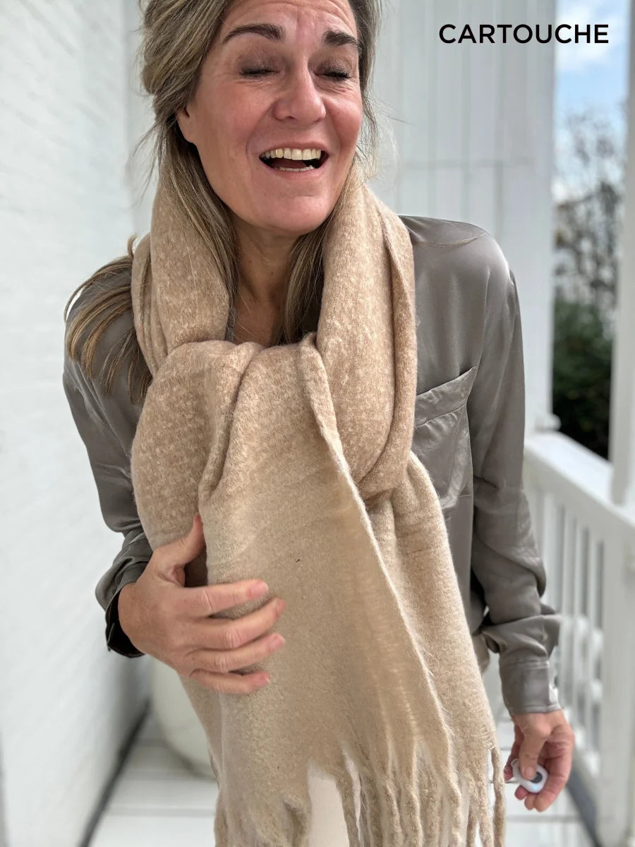 Sjaal - Sjaan Cartouche Beige