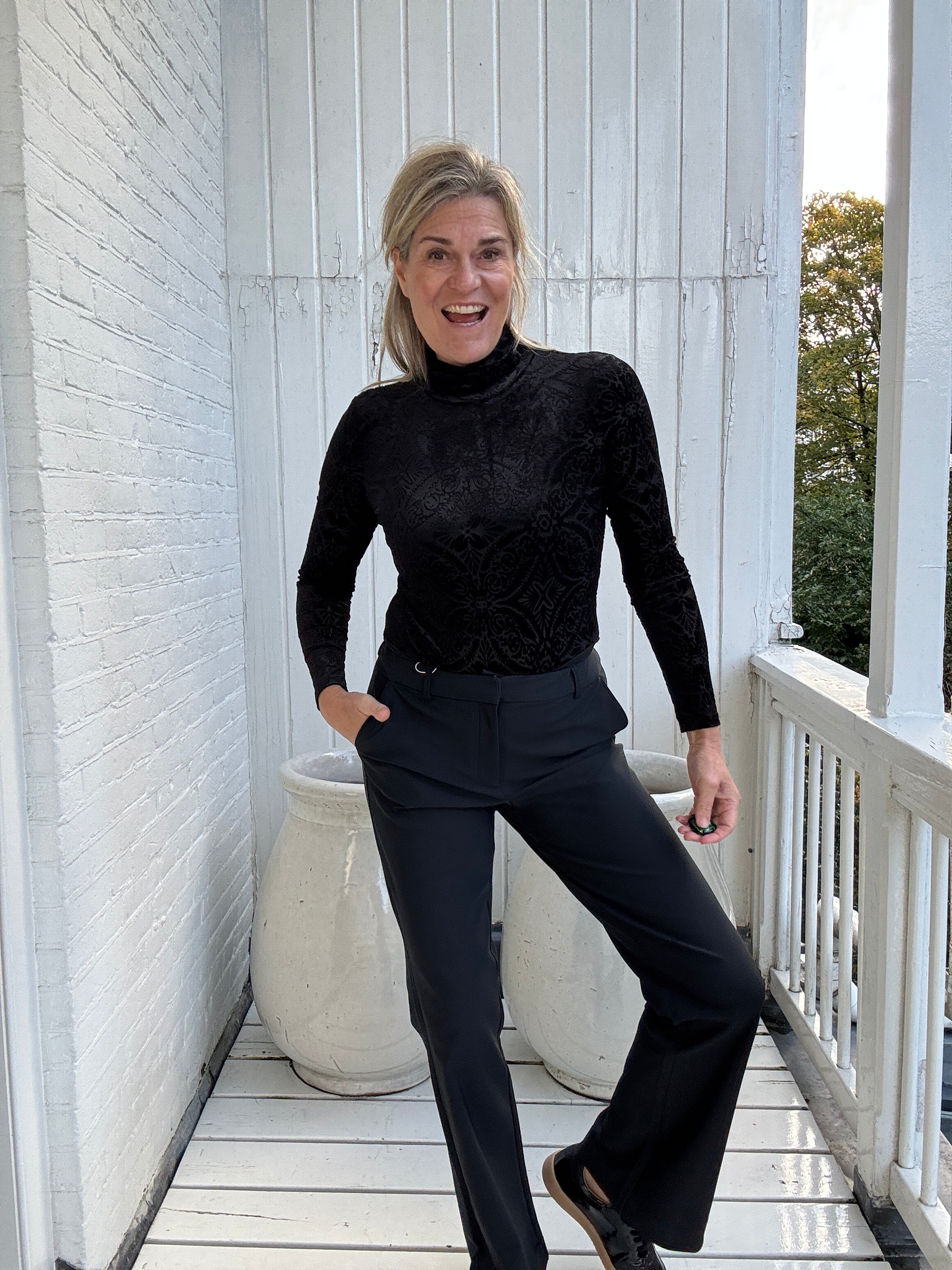 Broek - Travel MW Flared pant - Only