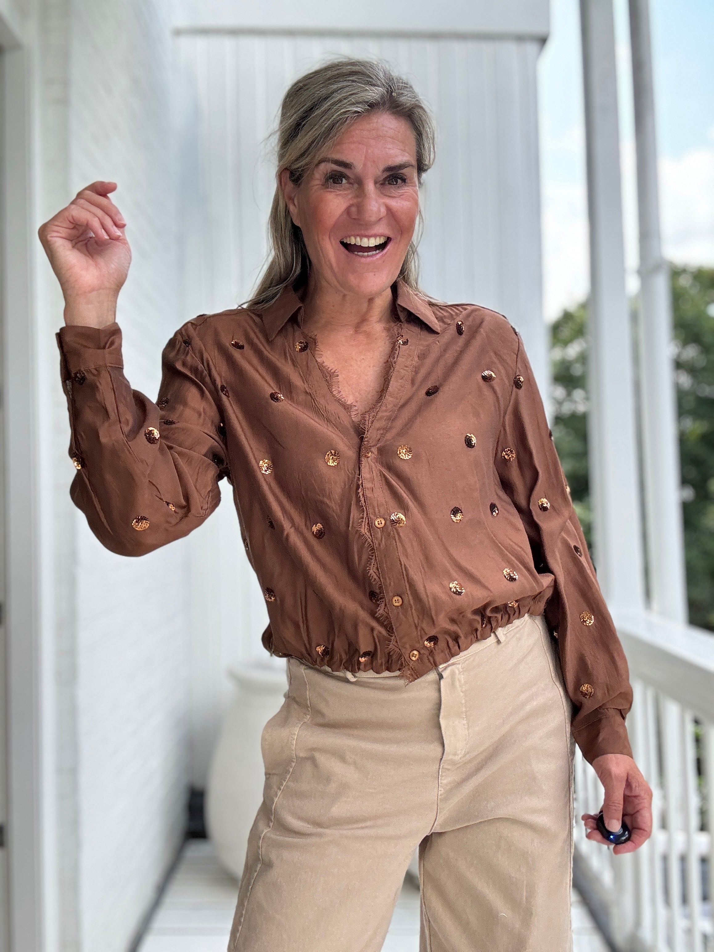 Anika Blouse Paillet - Nukus