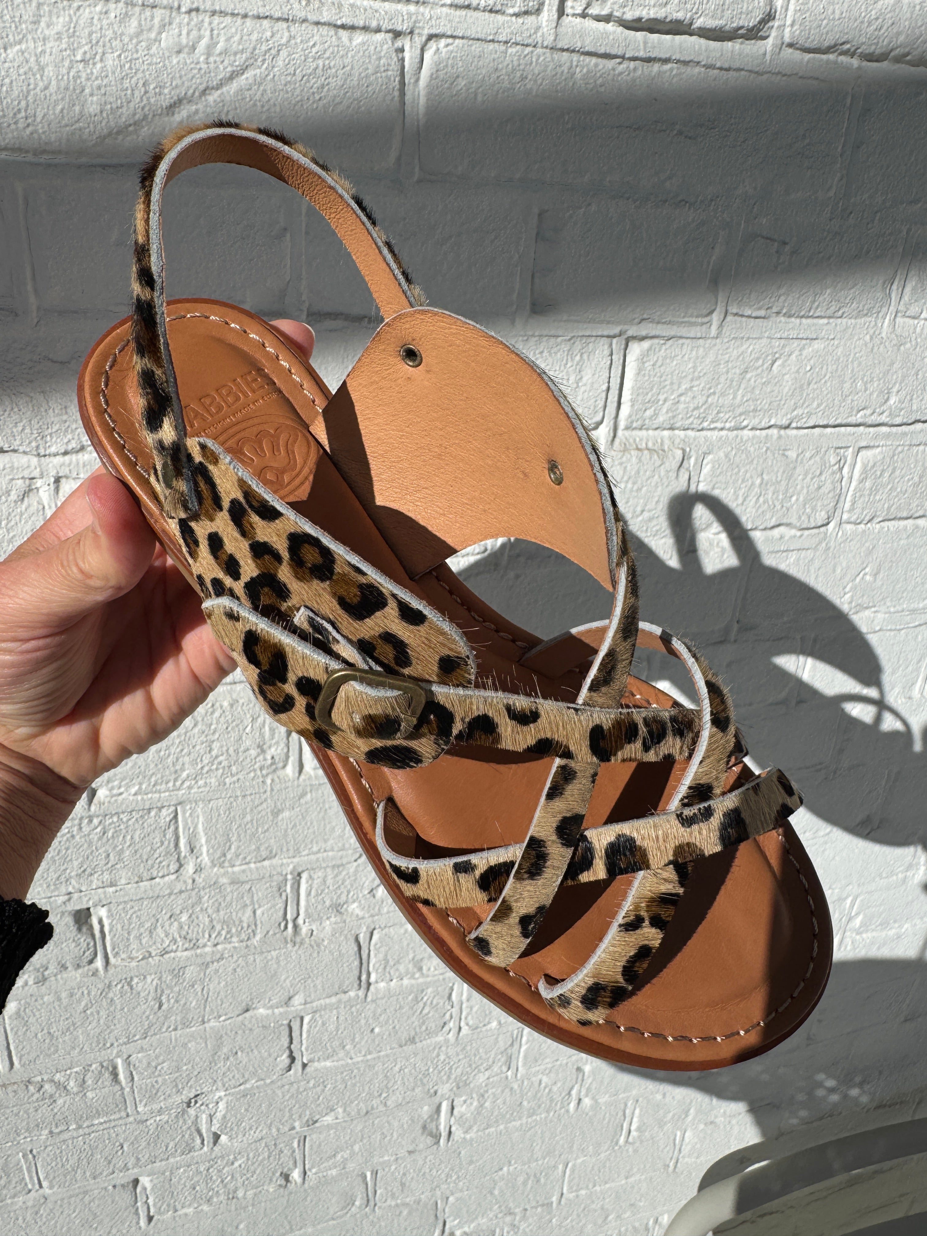 Sandaal - Angel Cross leopard pony - Shabbies