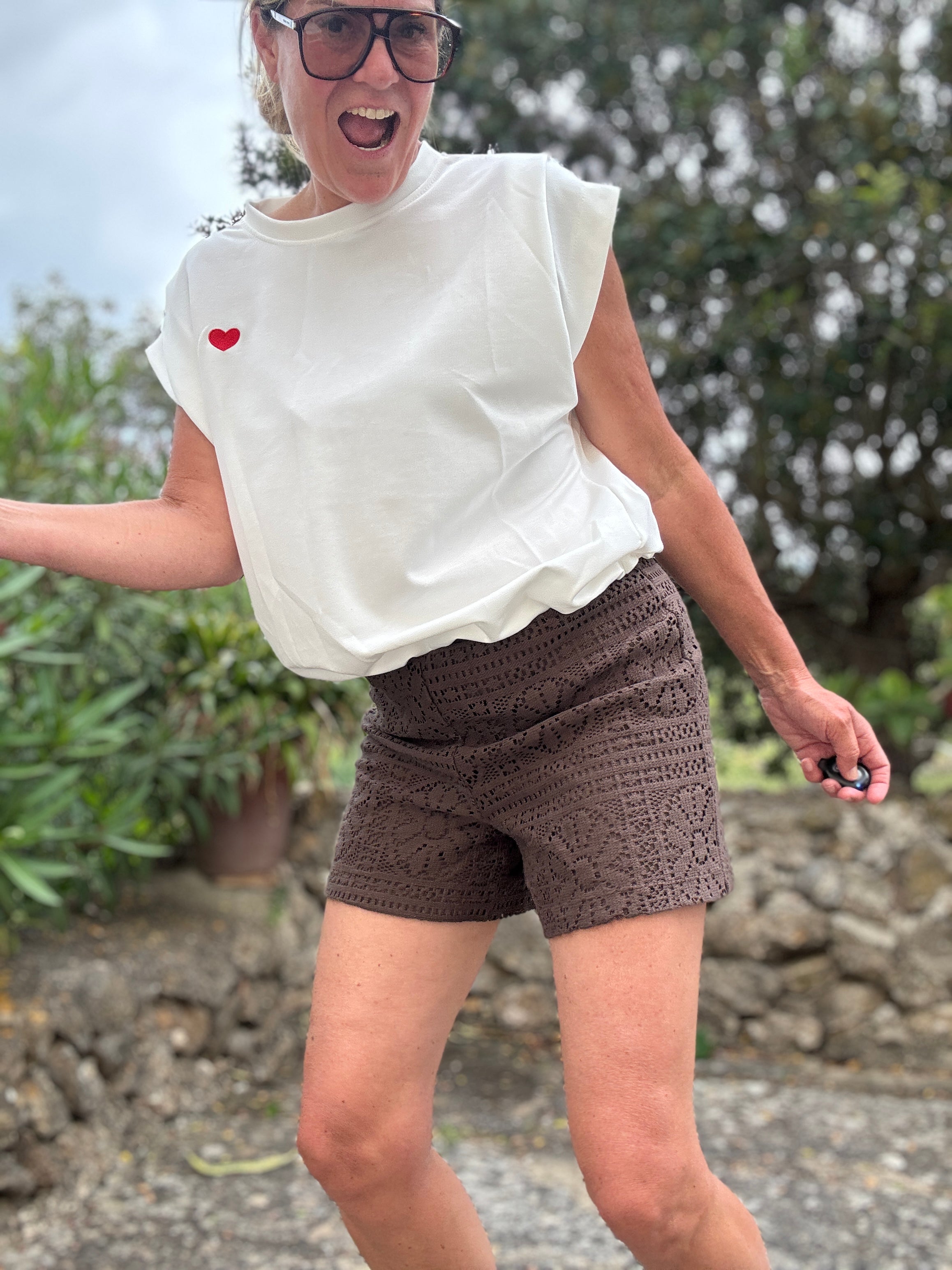 Short - MERINDA HW SHORTS/VOL - Vila