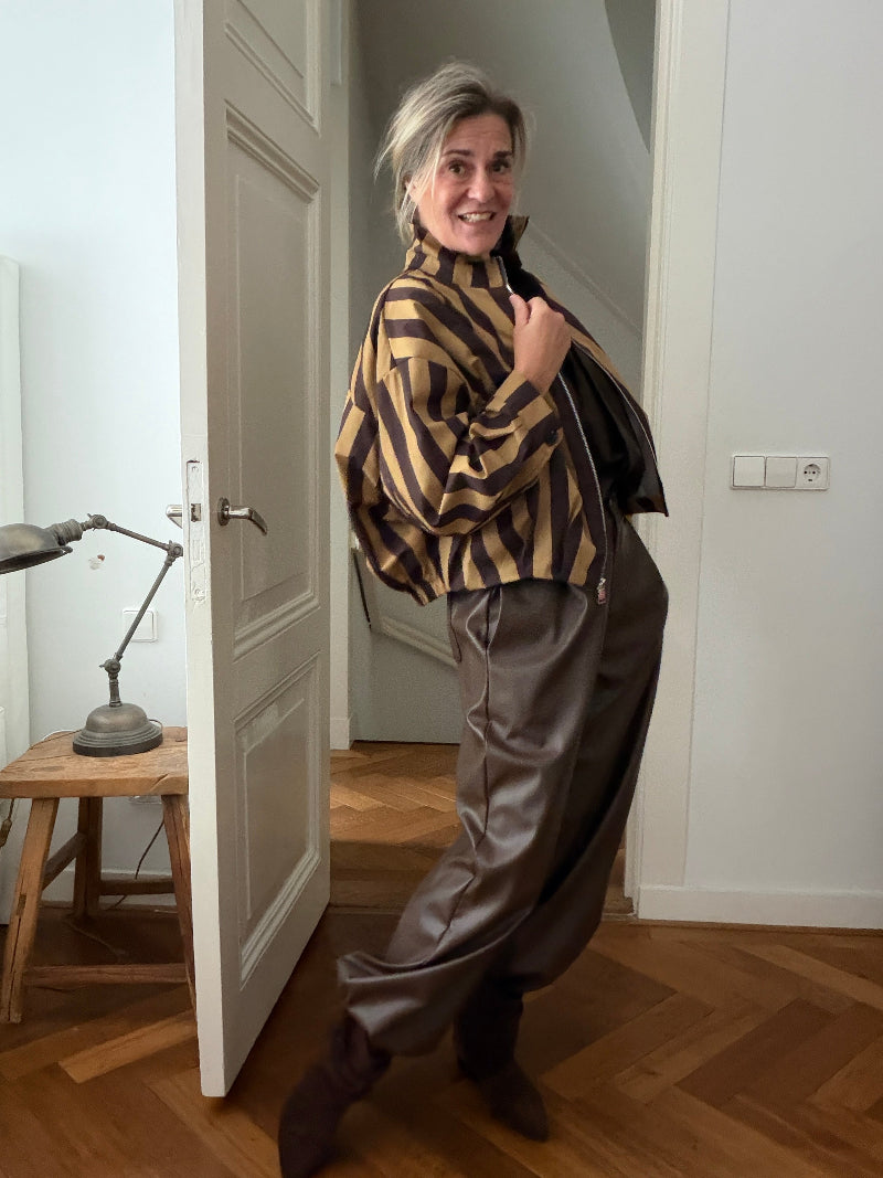 Donkerbruin oversized jack Lizzy – foto 1