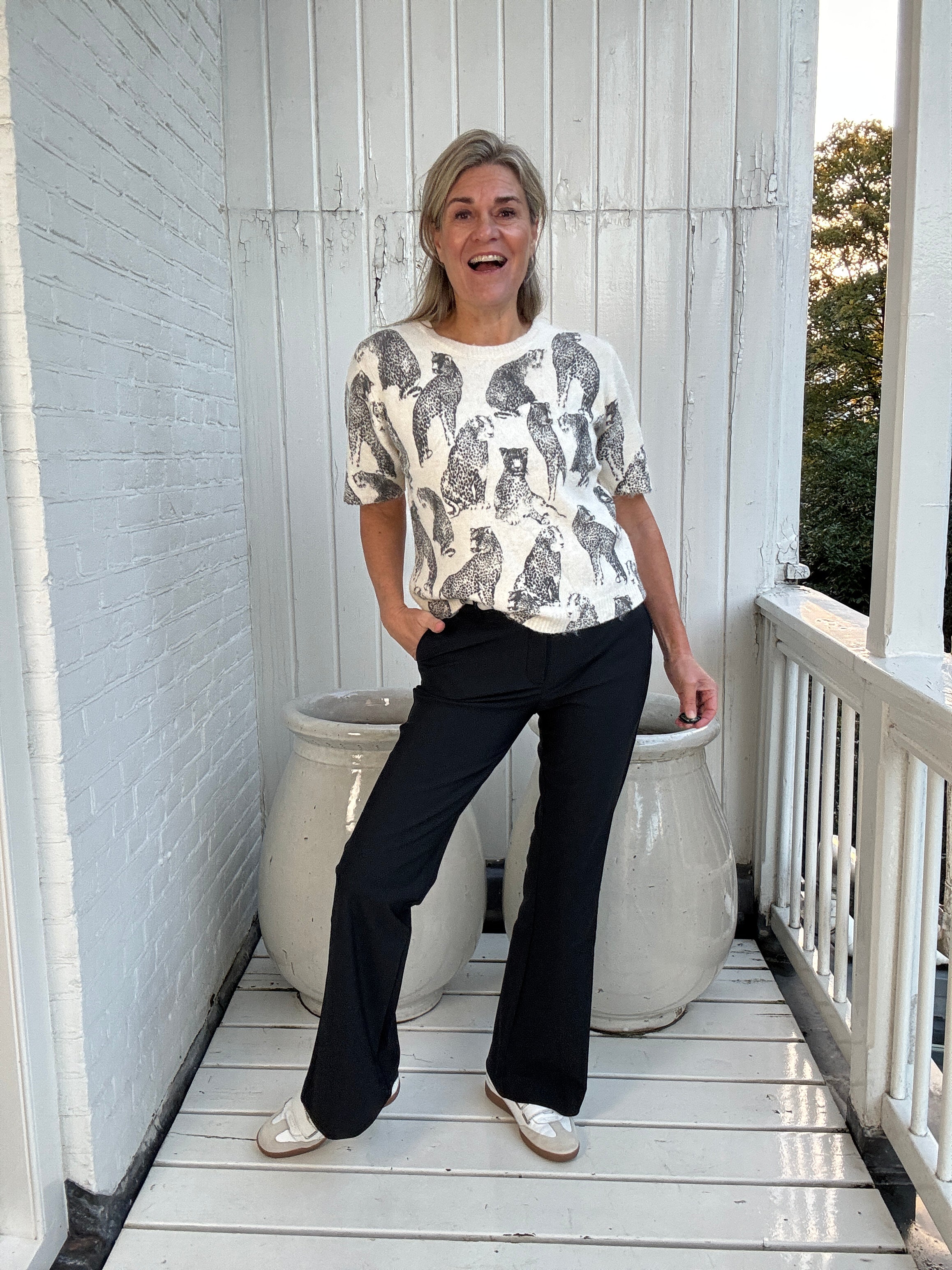 Broek - Travel MW Flared pant - Only