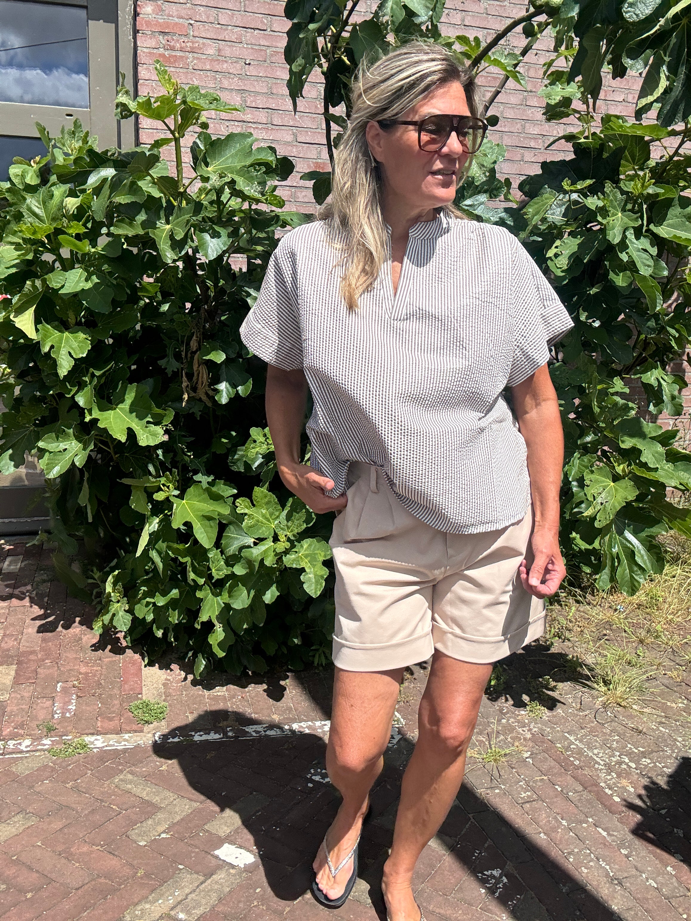 Top - KALEA V-NECK SS TOP - VILA