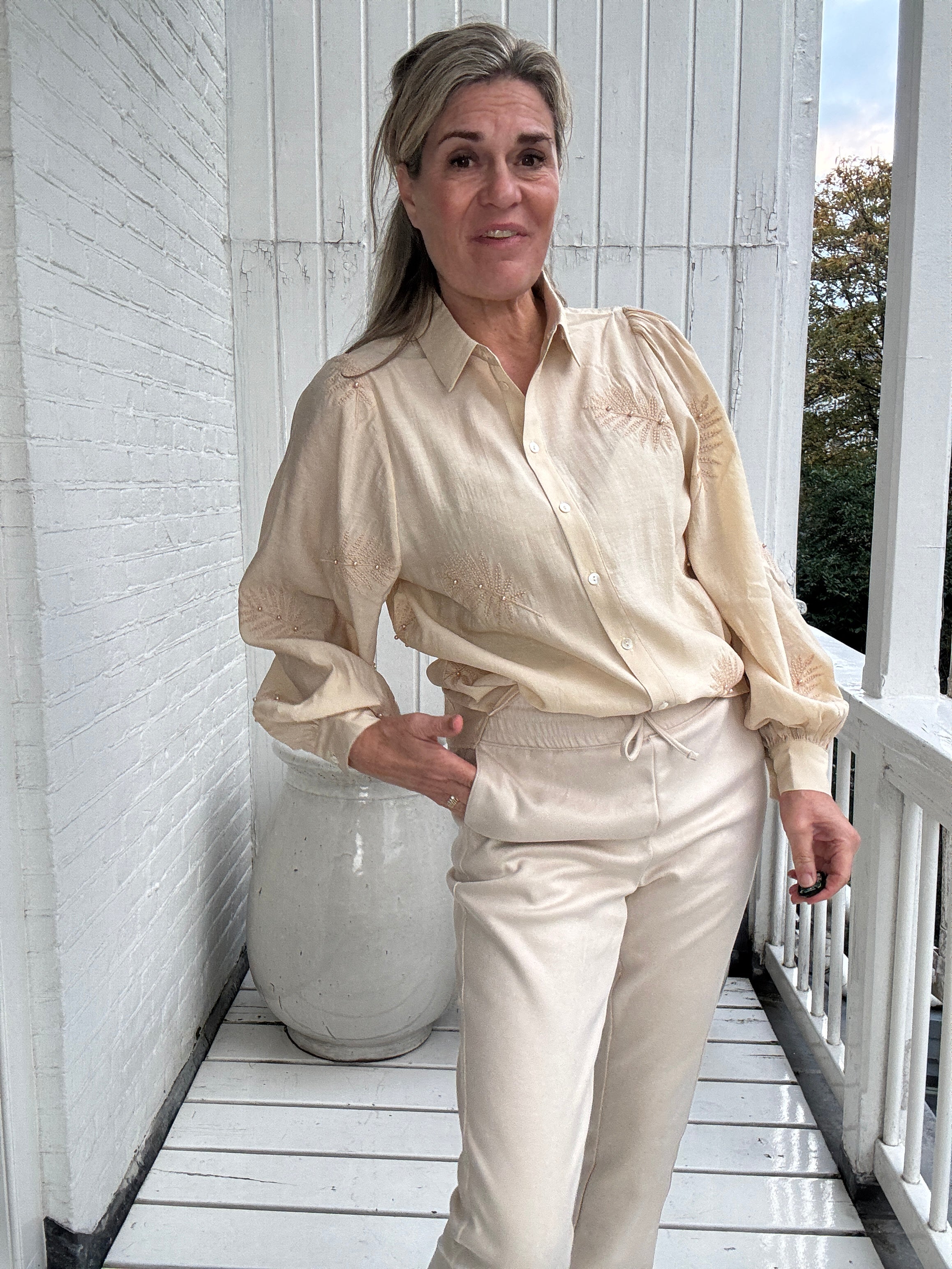 Milanova Blouse Pearl - NUKUS