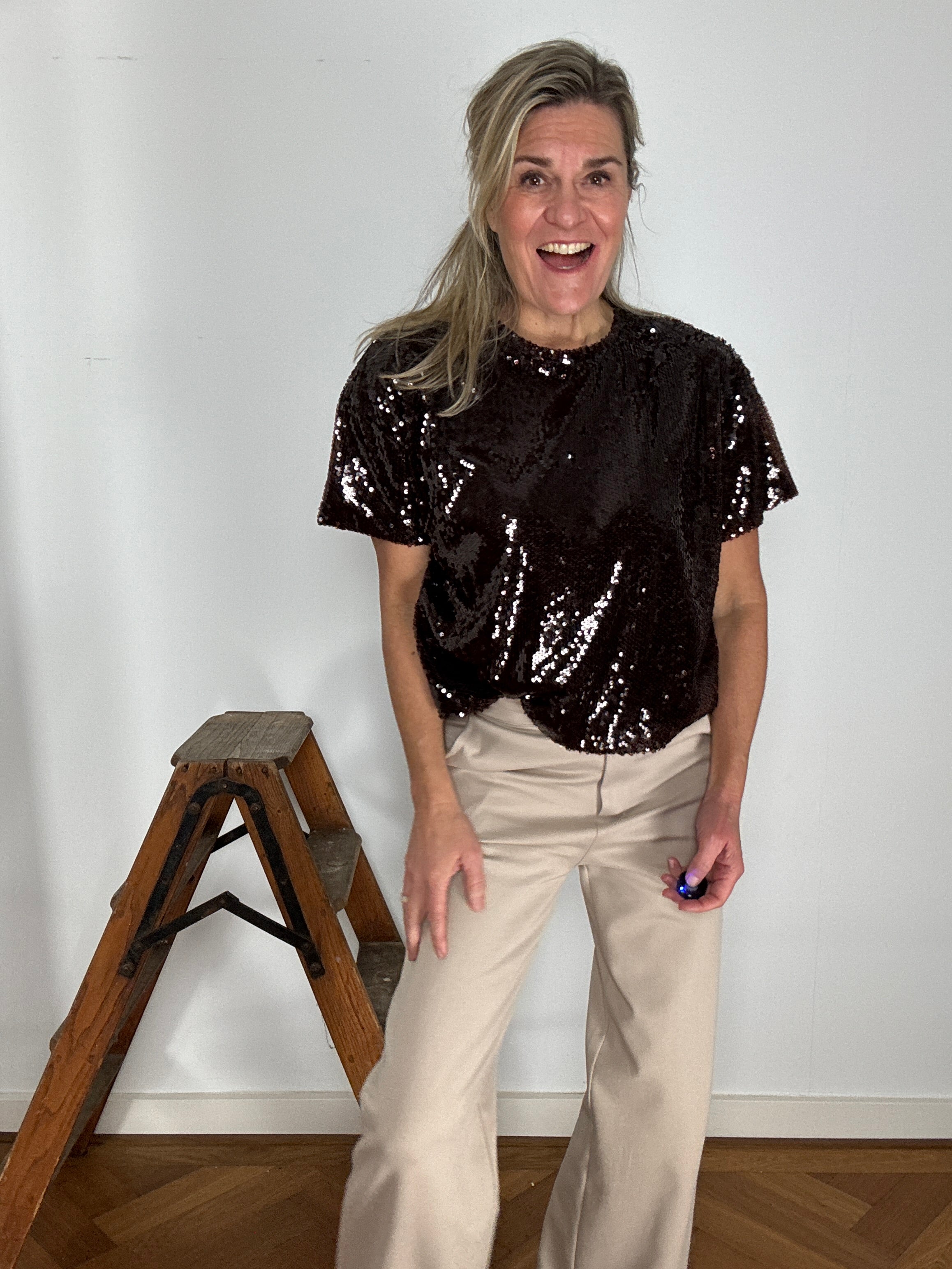 Trui korte mouw - Celeste - Cartouche by Suus