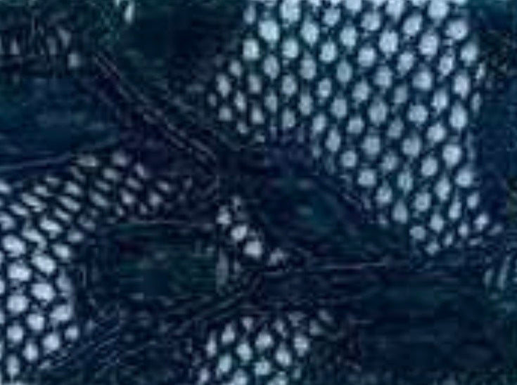 Kanten top Fleur in donkerblauw