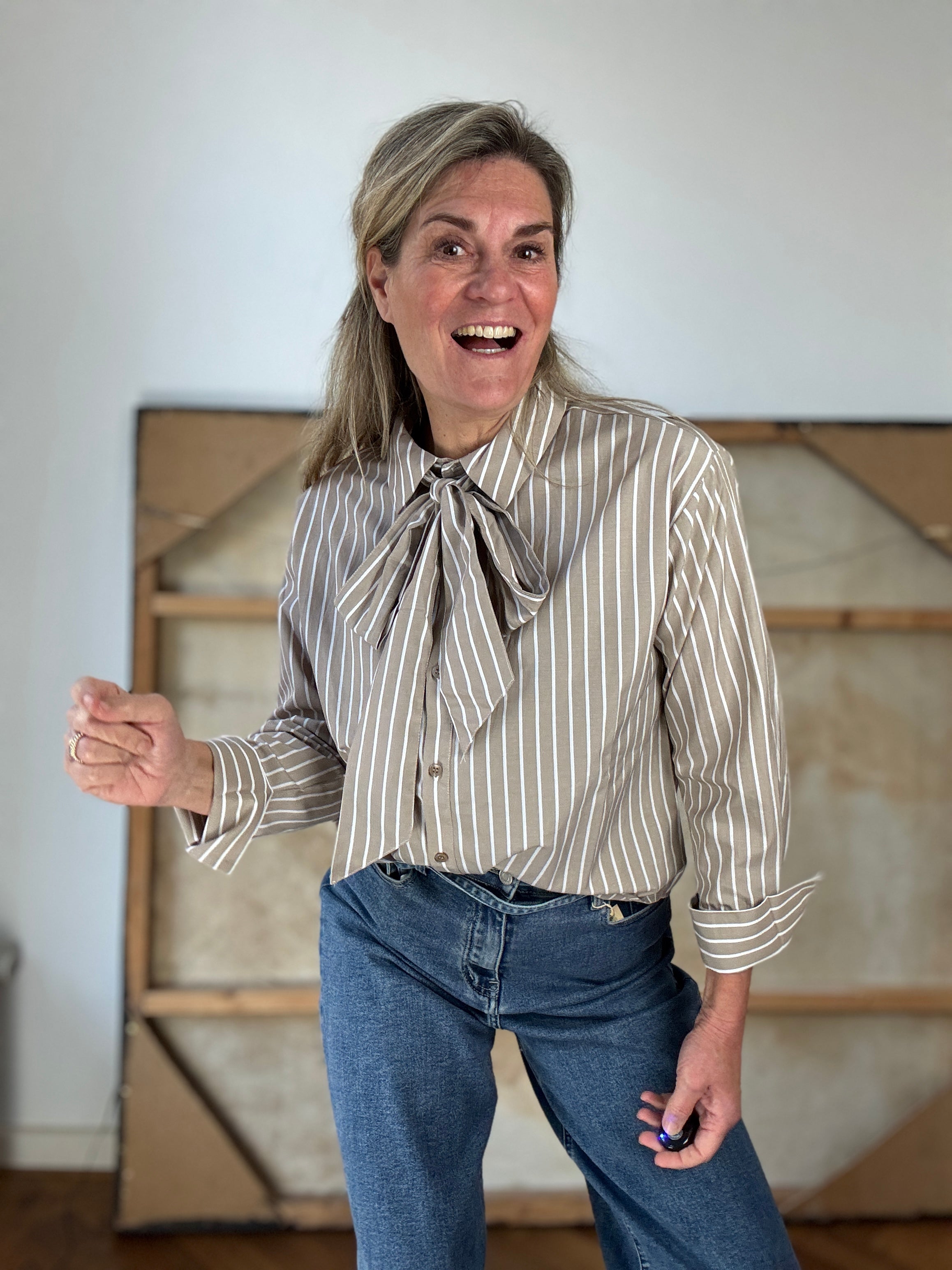 Blouse - Lunn L/S Bow shirt - Vero moda