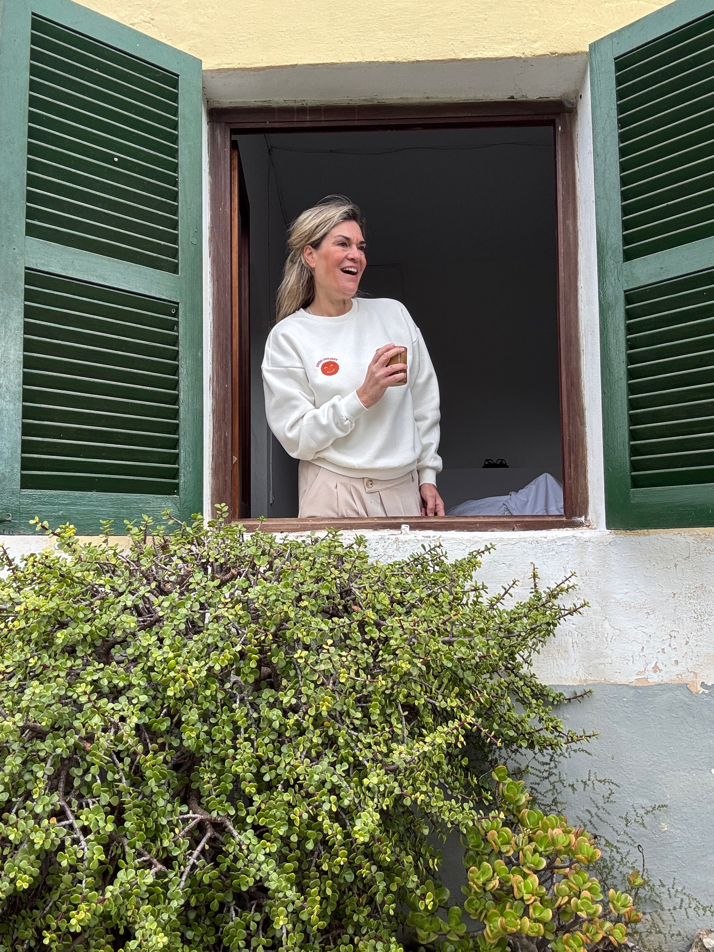 Sweater - DAZE L/S O-NECK TERRY PRINT - Only