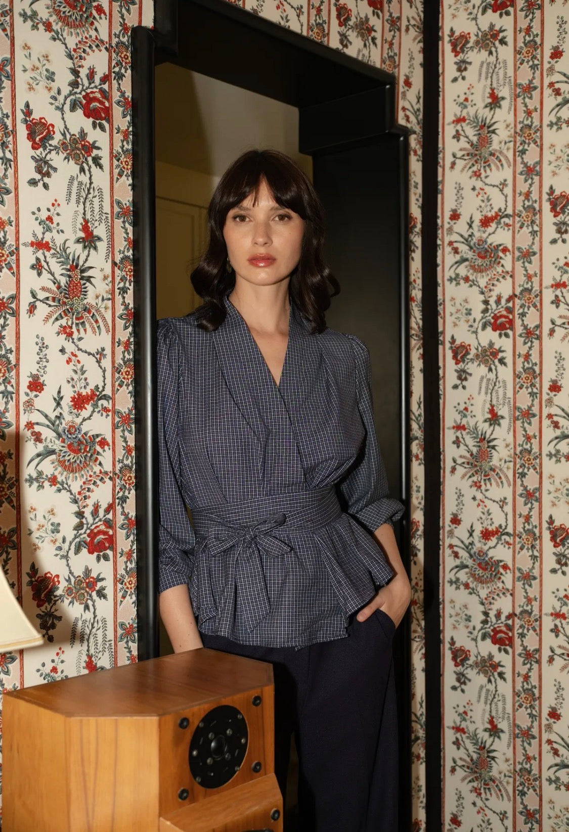 Wikkelblouse Aria met ceintuur – foto 2