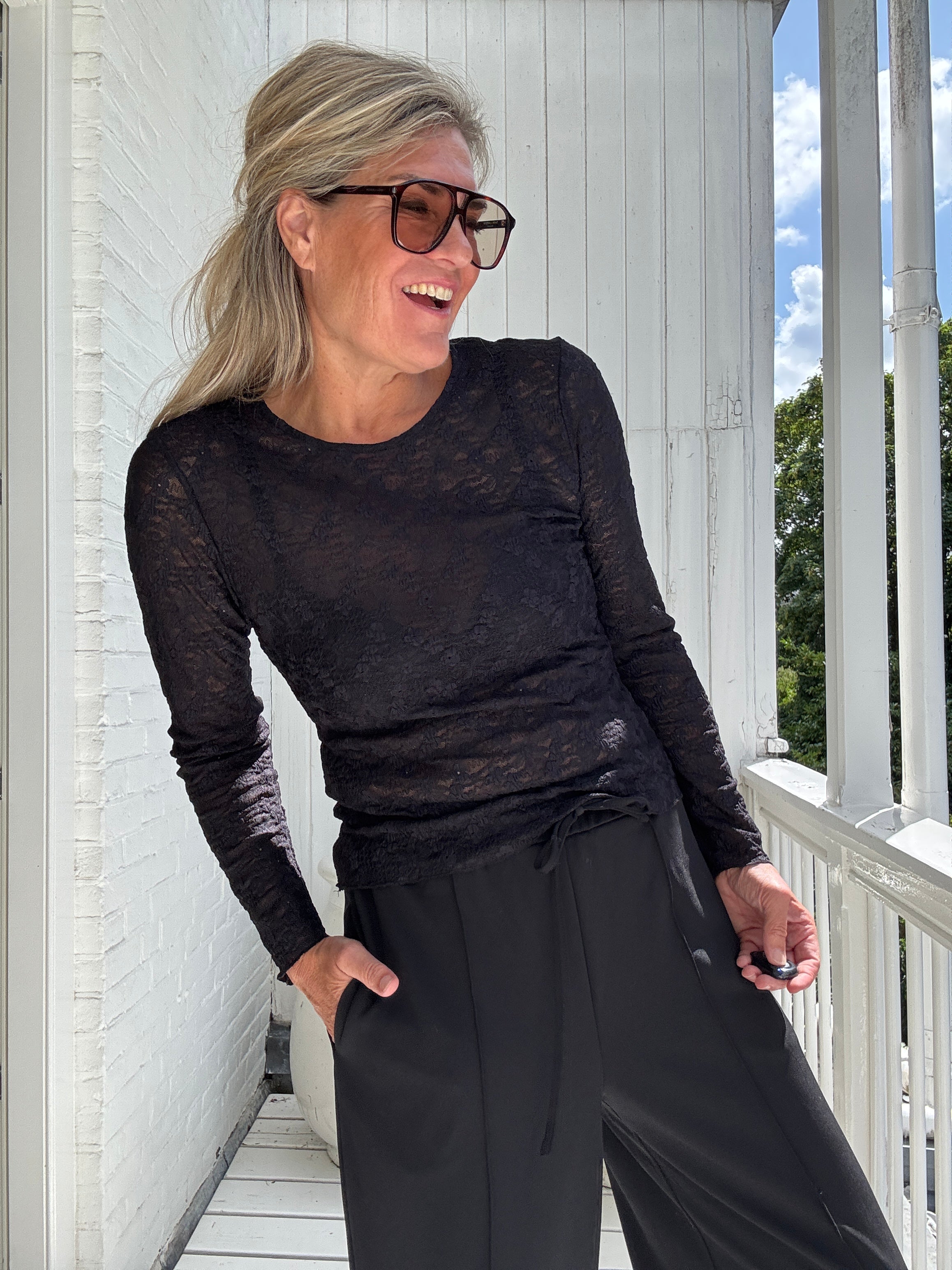 Top - FAY O-NECK LS TOP - VILA