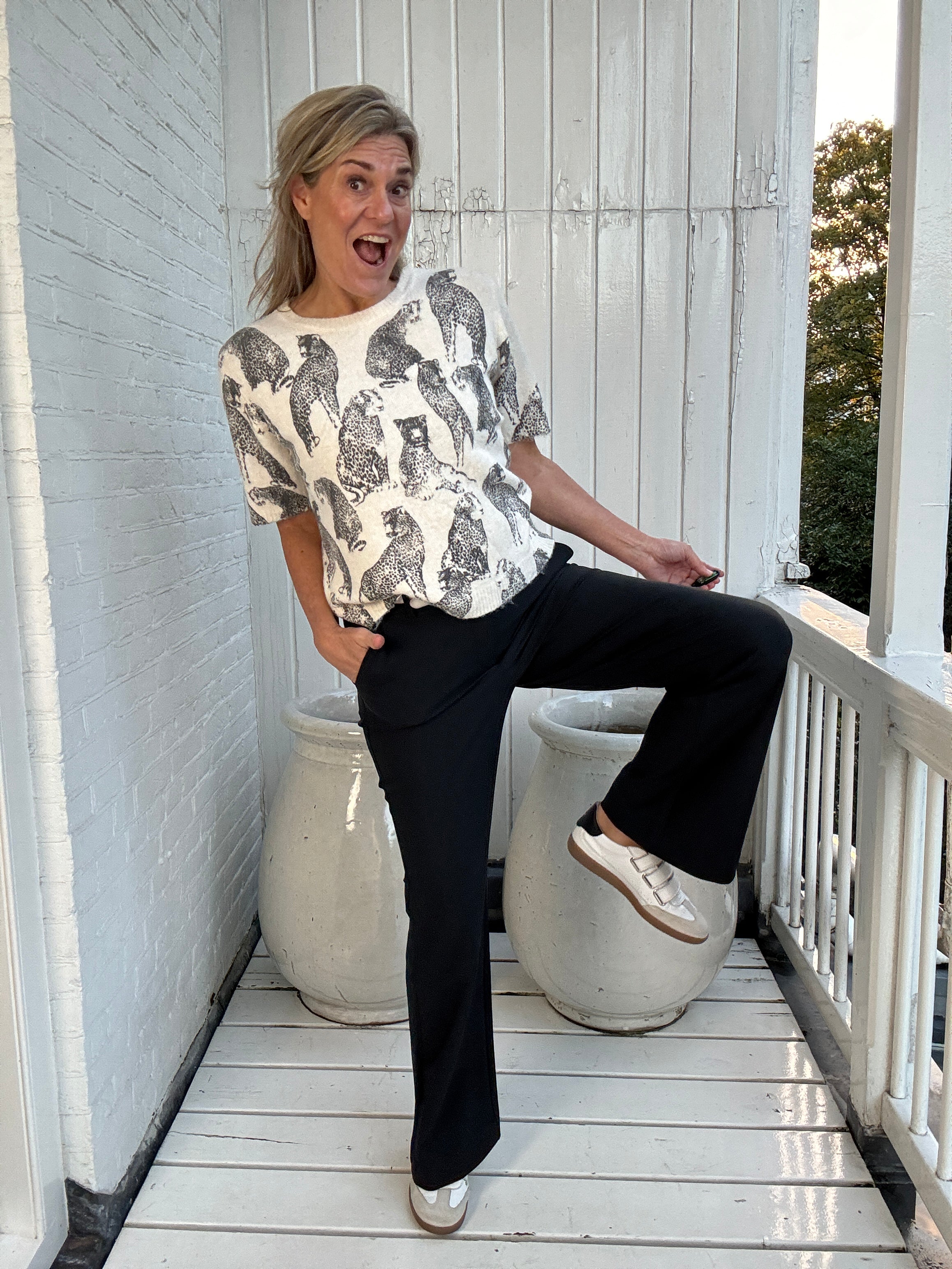 Broek - Travel MW Flared pant - Only