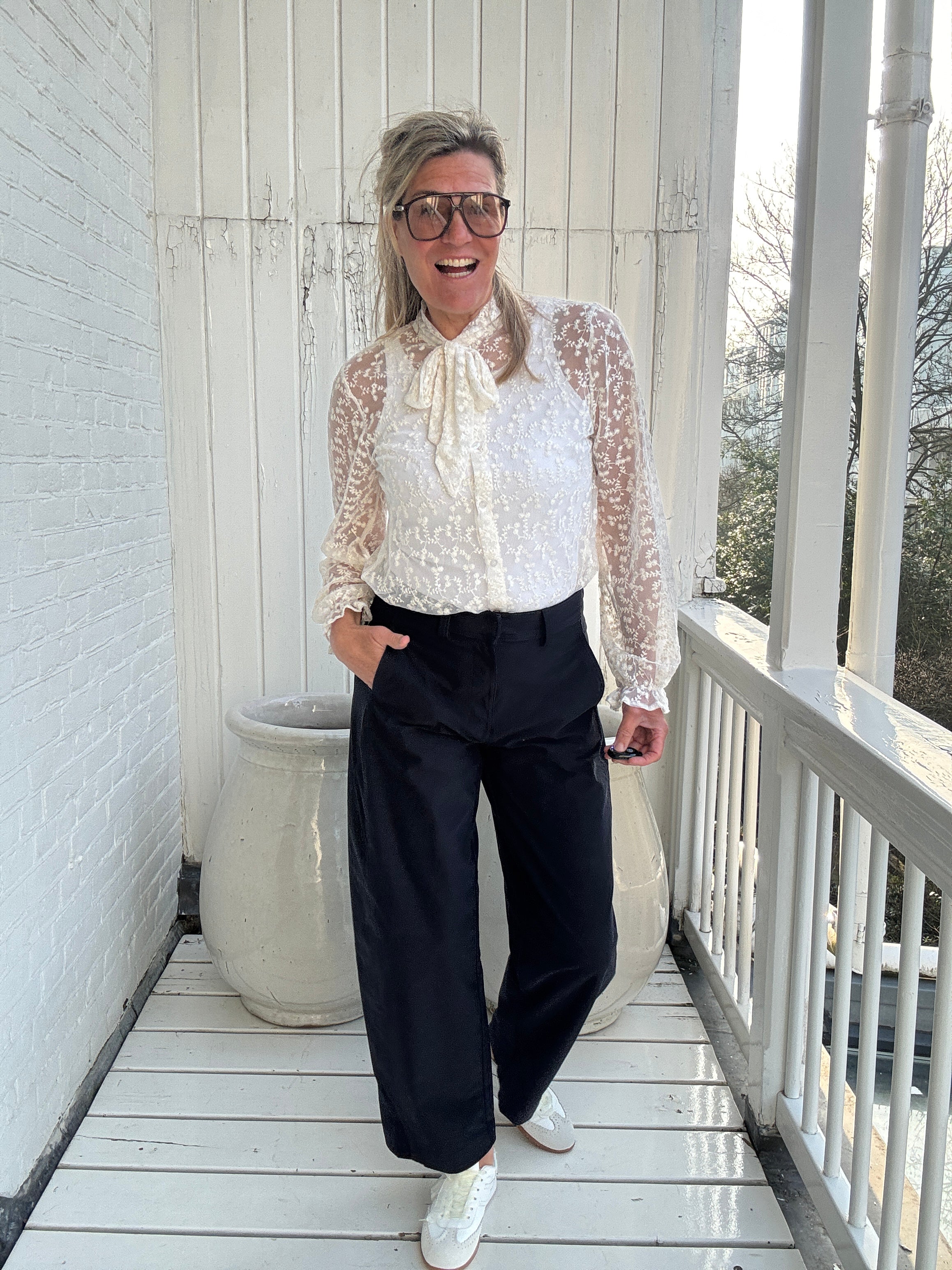 Barrel pant - CLAIR - Only