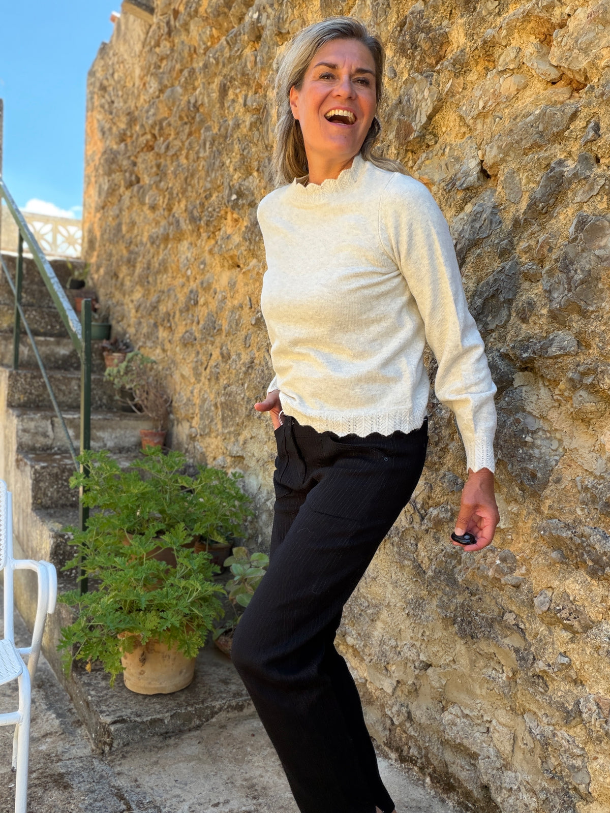 Trui - NIKOLINA O-NECK LS KNIT TOP - NOOS - VILA