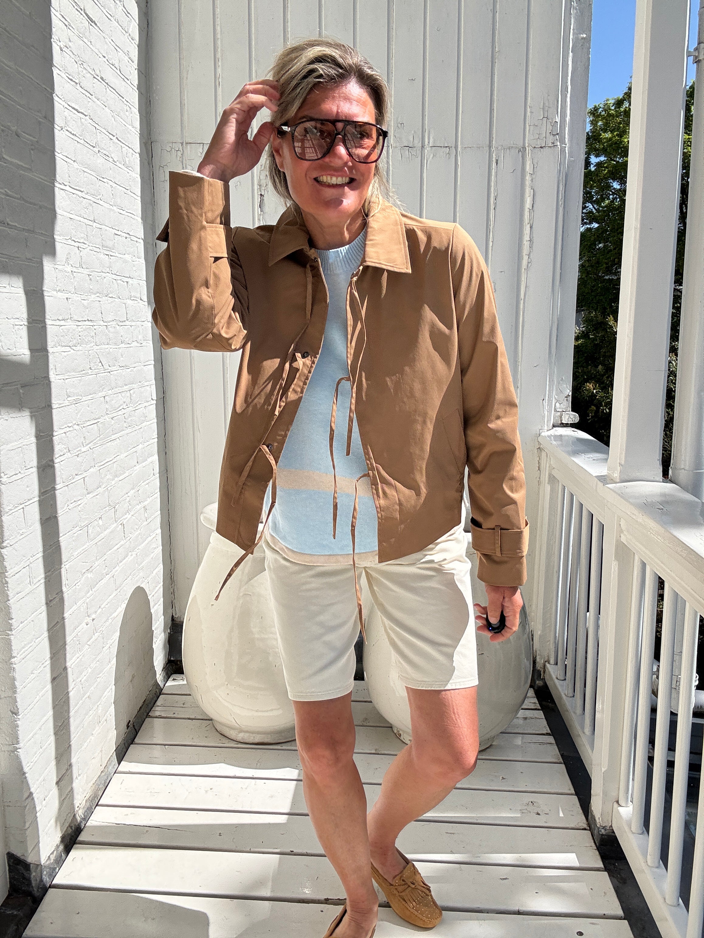 Jas - EMELIE LS BOW JACKET - VILA