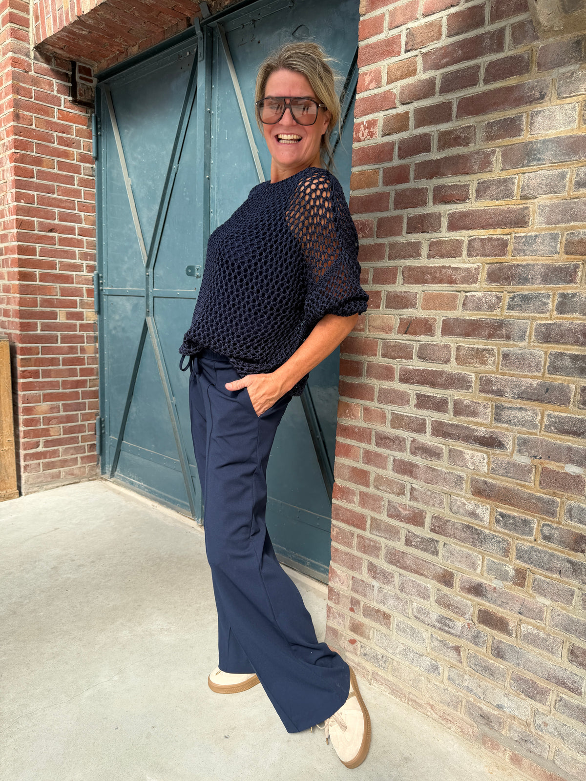 Broek - CLUA HW WIDE PANTS - Vila