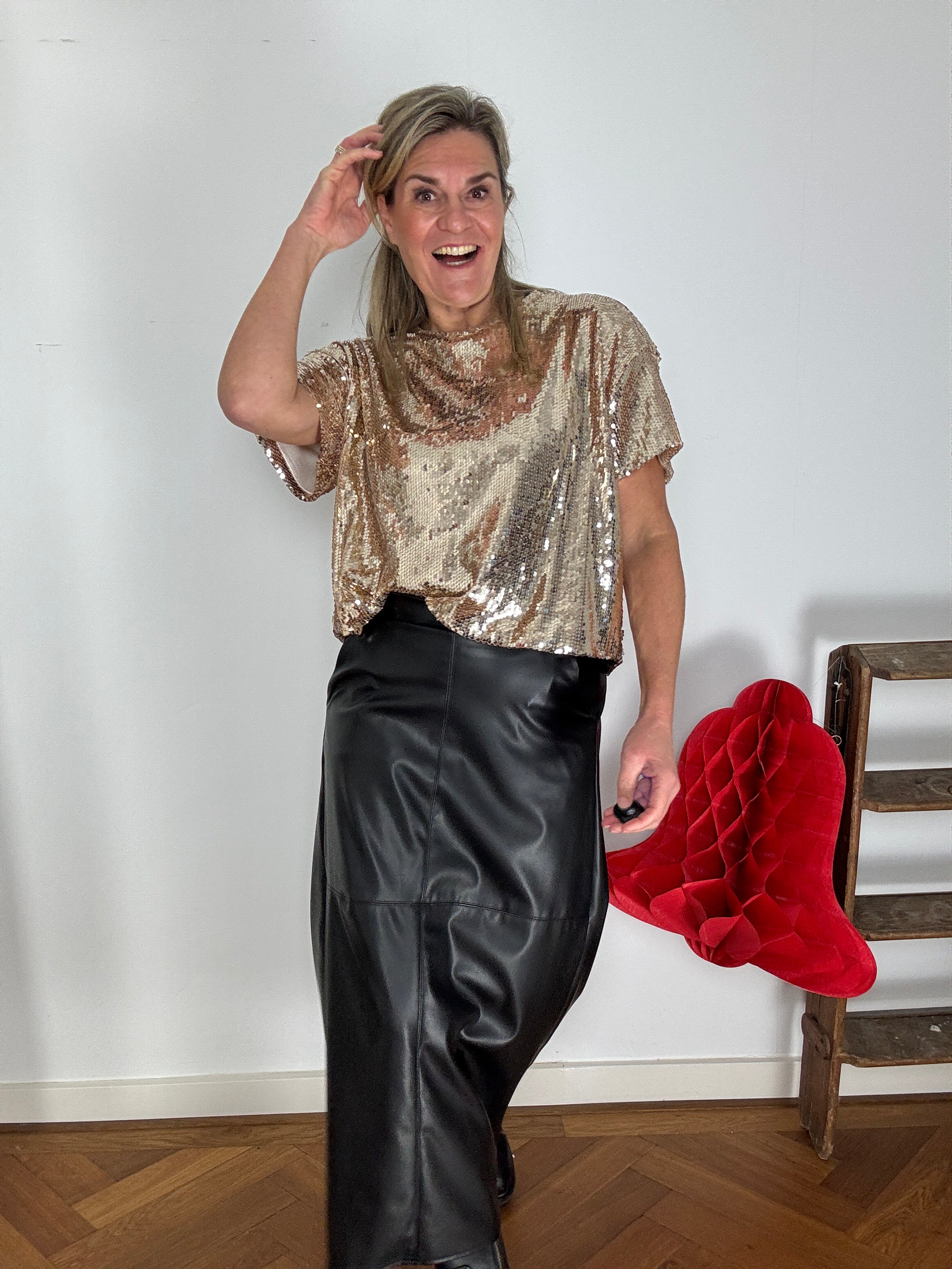 Trui korte mouw - Celeste - Cartouche by Suus