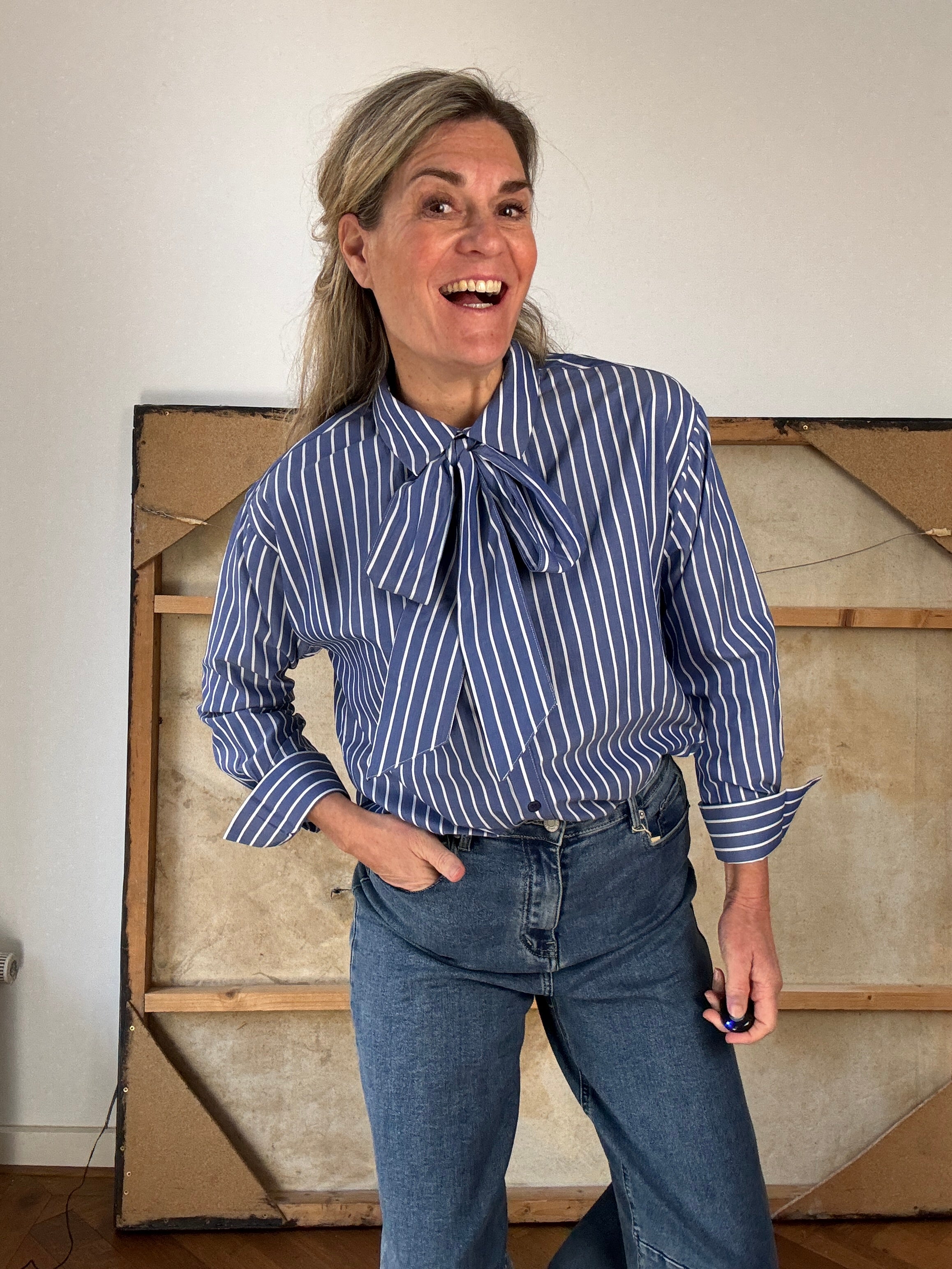 Blouse - Lunn L/S Bow shirt - Vero moda