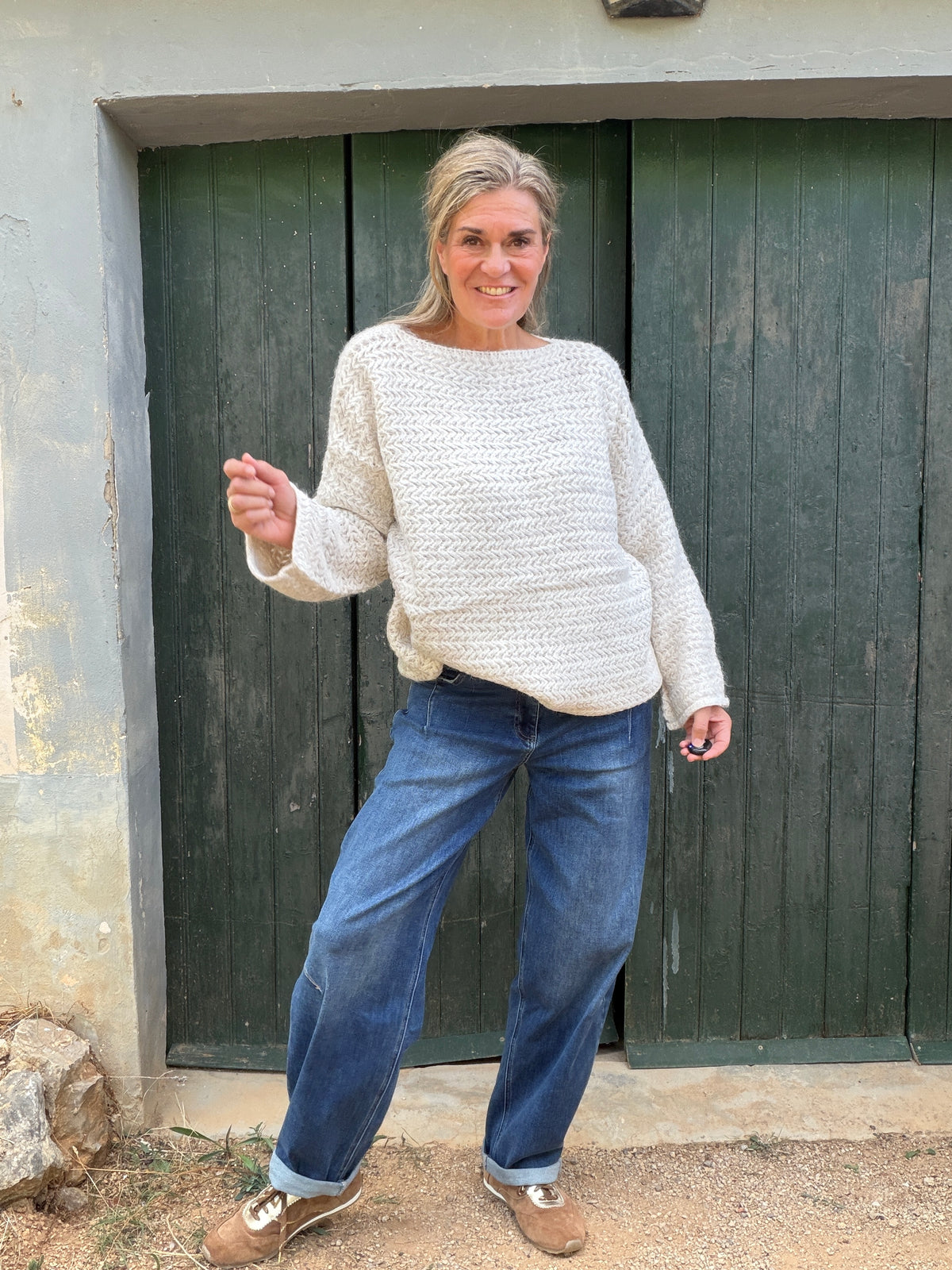 Oversized trui Etta met boothals – foto 7