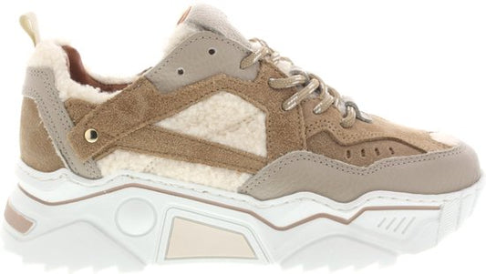 Sneakers - Pluto Teddy Offwhite / Cognac - DWRS