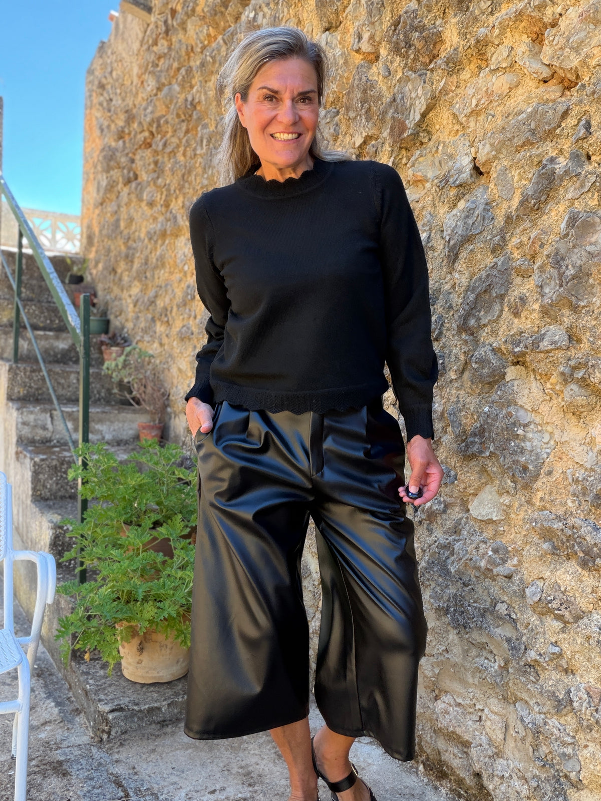 Trui - NIKOLINA O-NECK LS KNIT TOP - NOOS - VILA
