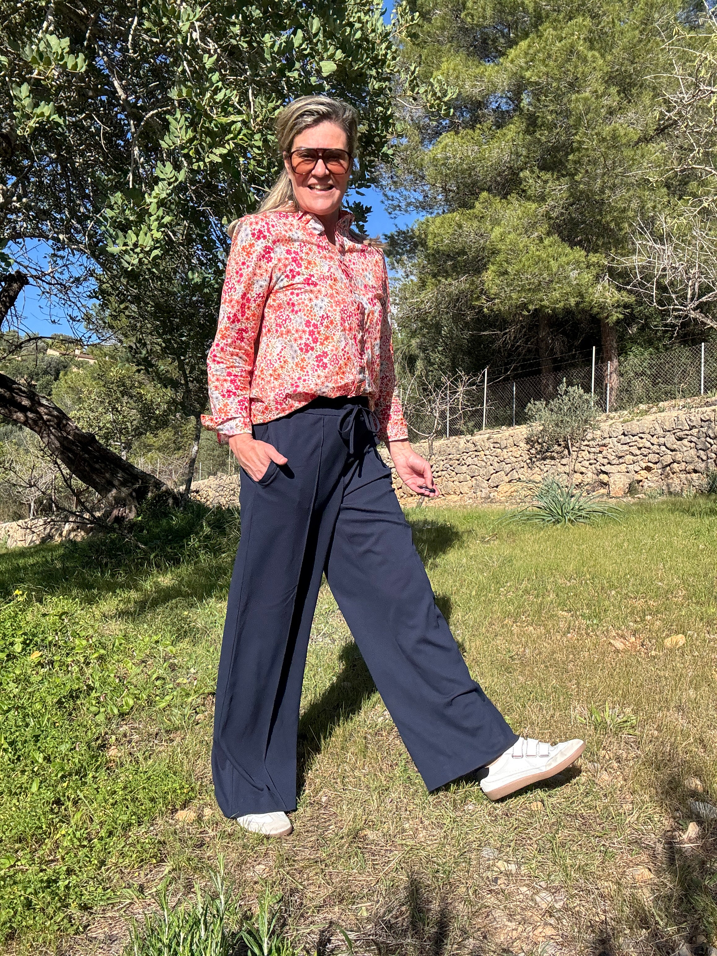 Broek - CLUA HW WIDE PANTS - Vila