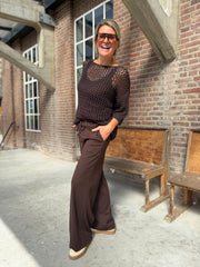 Broek - CLUA HW WIDE PANTS - Vila