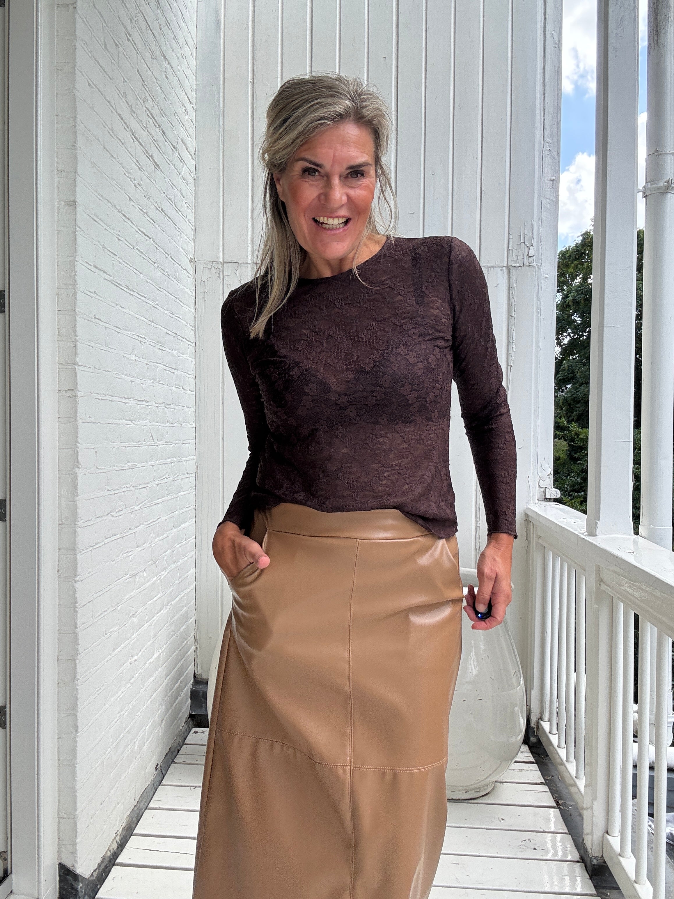 Top - FAY O-NECK LS TOP - VILA