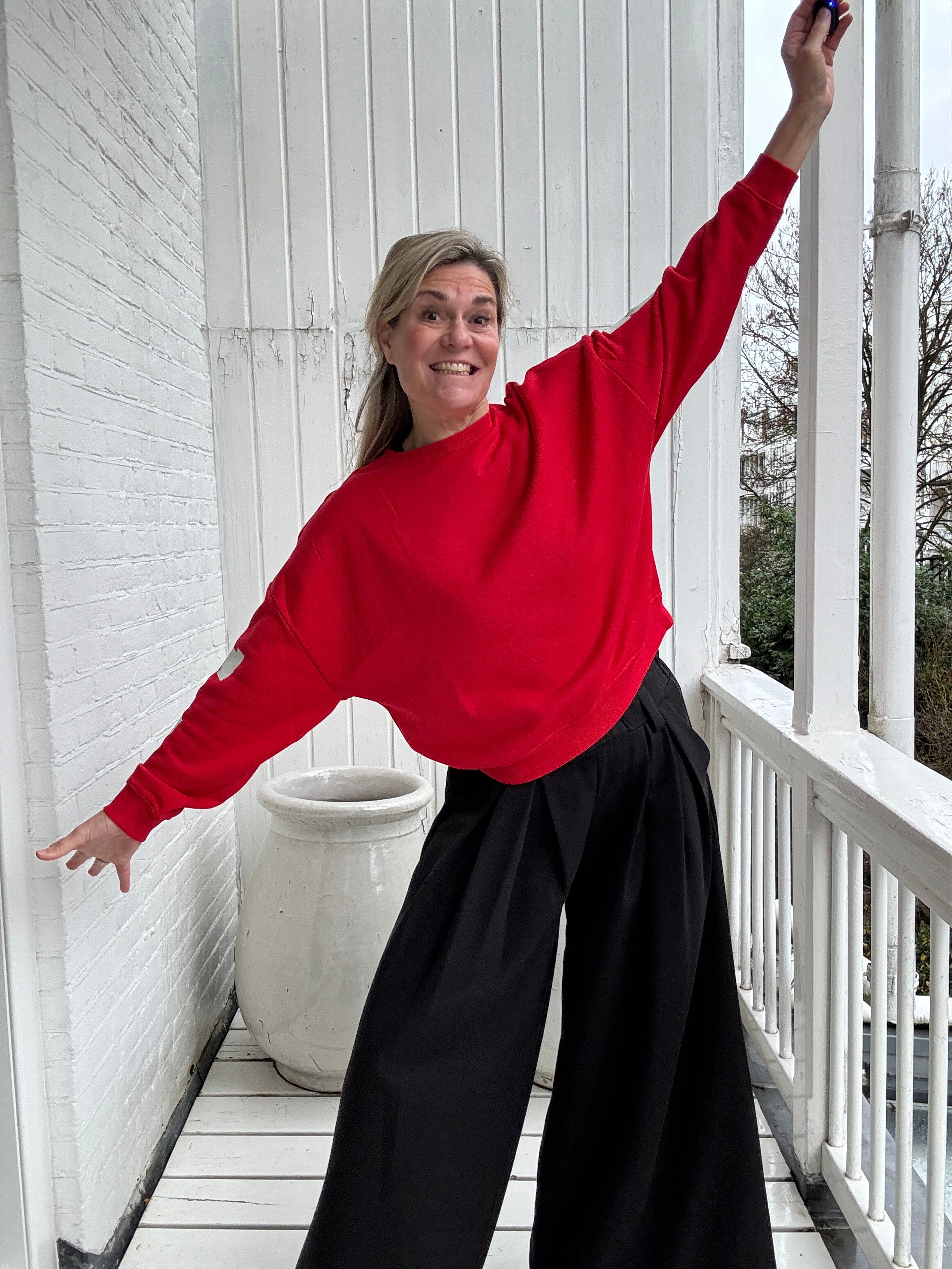 Sweater - SWEAT LS BACK/SLEEVE PRINT - Only