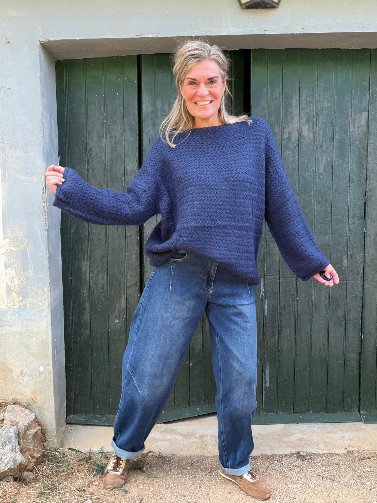 Oversized trui Etta met boothals – foto 2