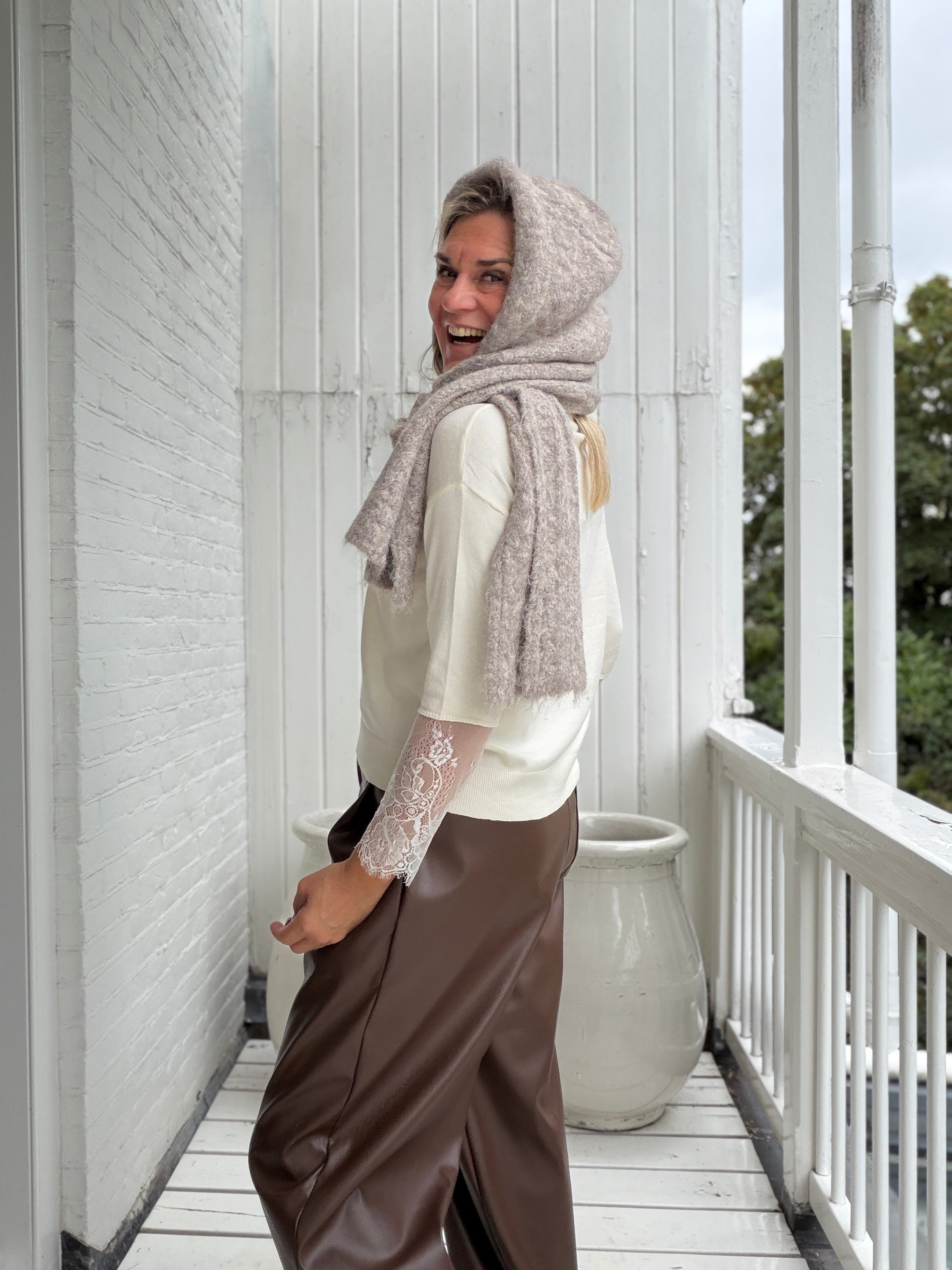 Balaclava - MILU CABLE SCARF KNIT BALACLAVA 146 - Object Collectors Item