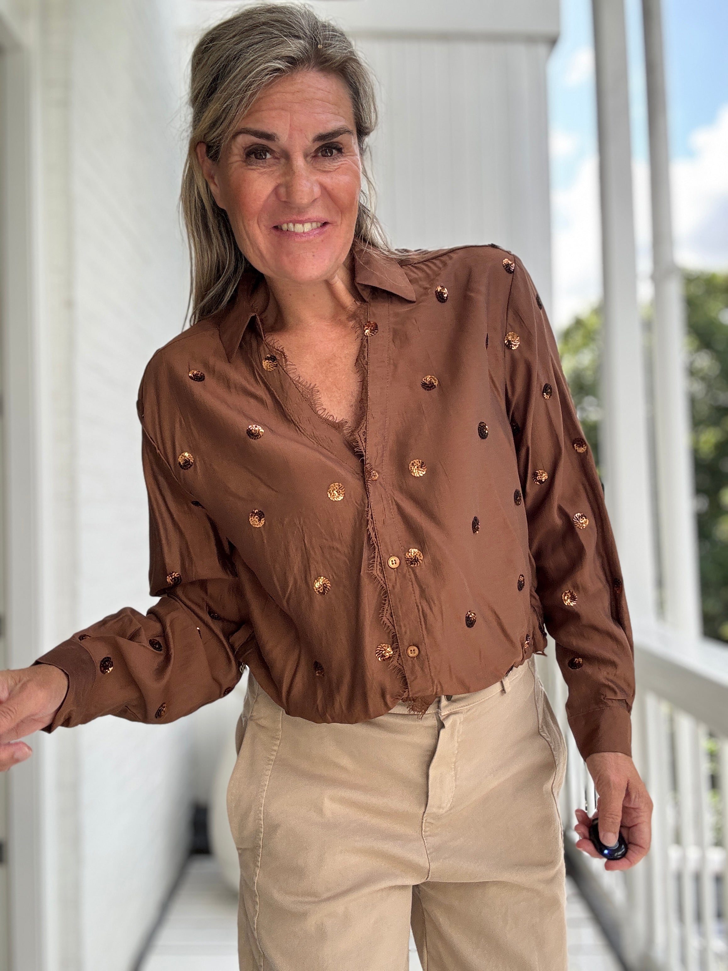 Anika Blouse Paillet - Nukus