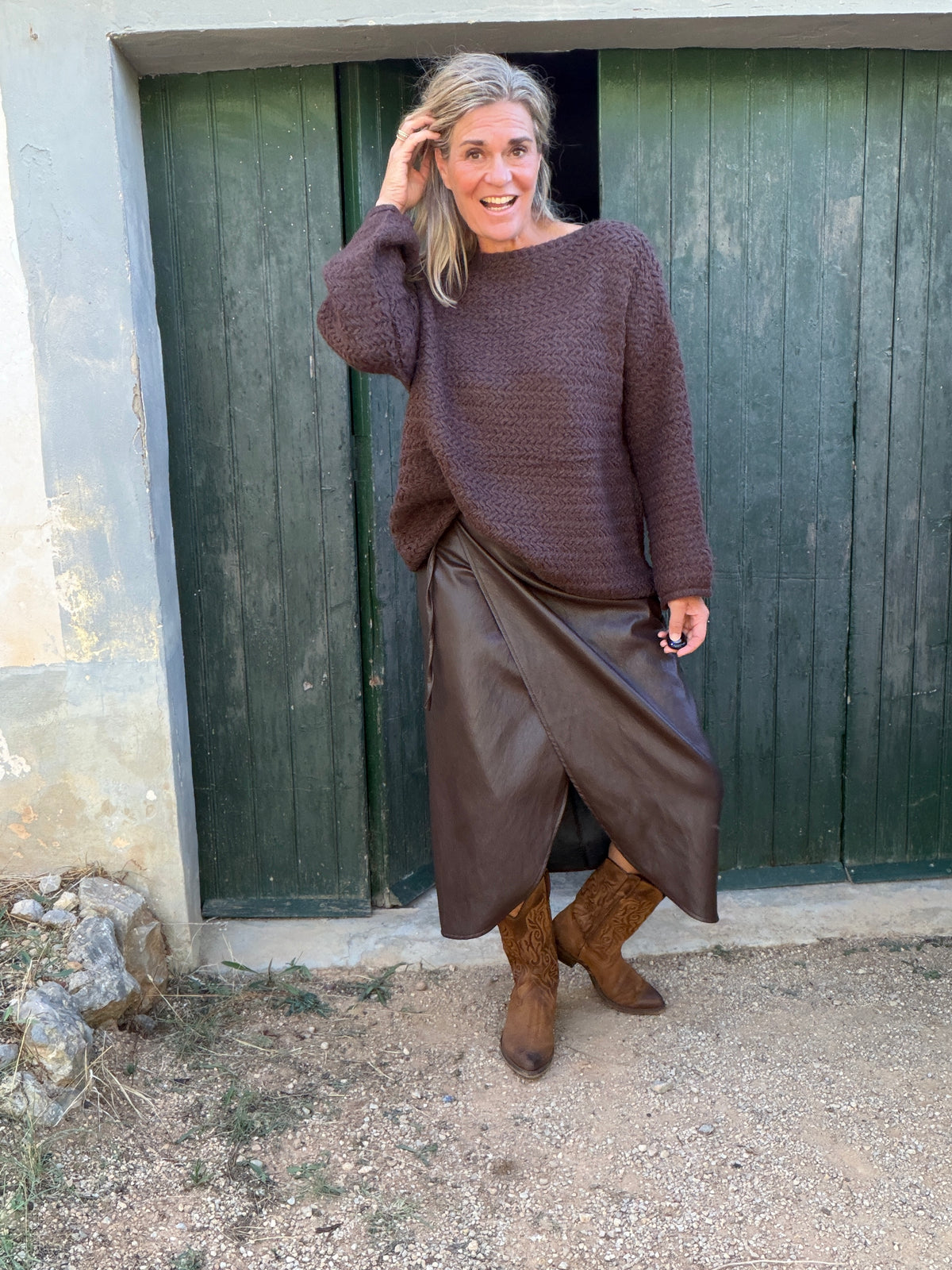 Oversized trui Etta met boothals – foto 1