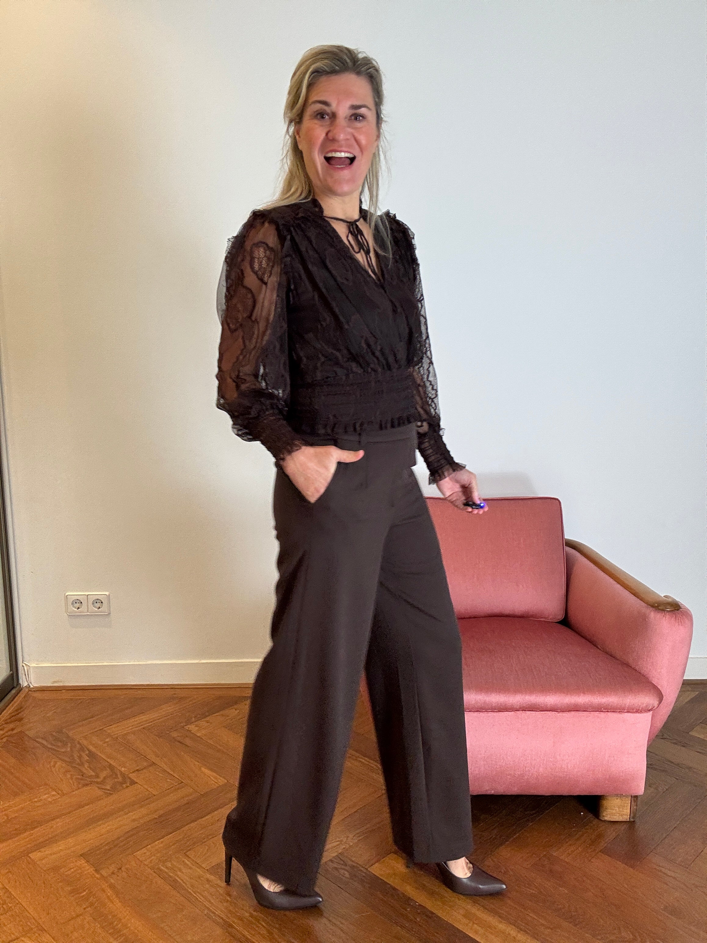 Broek - Varone HW Wide Pant - Vila