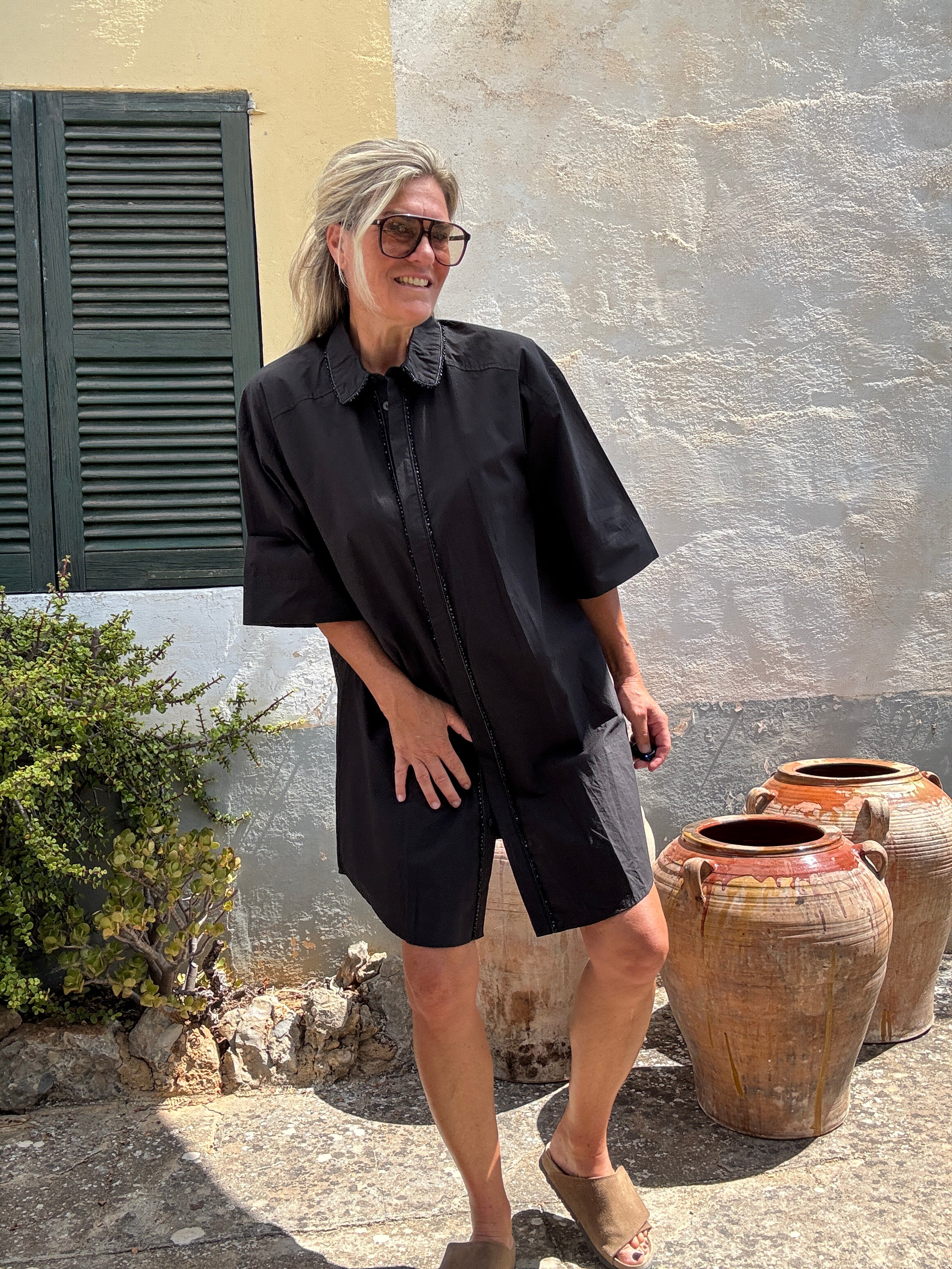 Jurk - LARA 34 LOOSE SHIRT DRESS - VILA