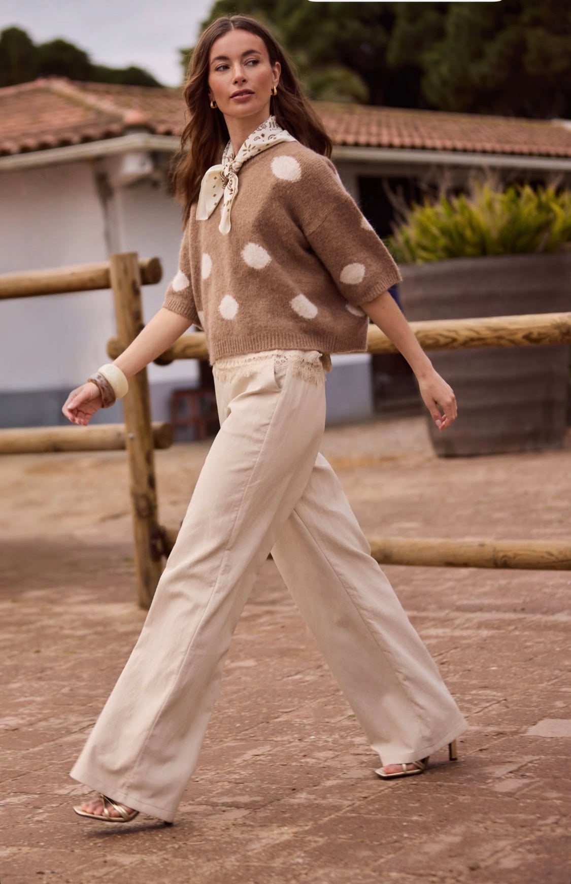 Trui korte mouw - Lara Pullover Dots - Nukus