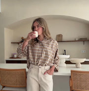 Blouse - Maya Blouse Check - Nukus