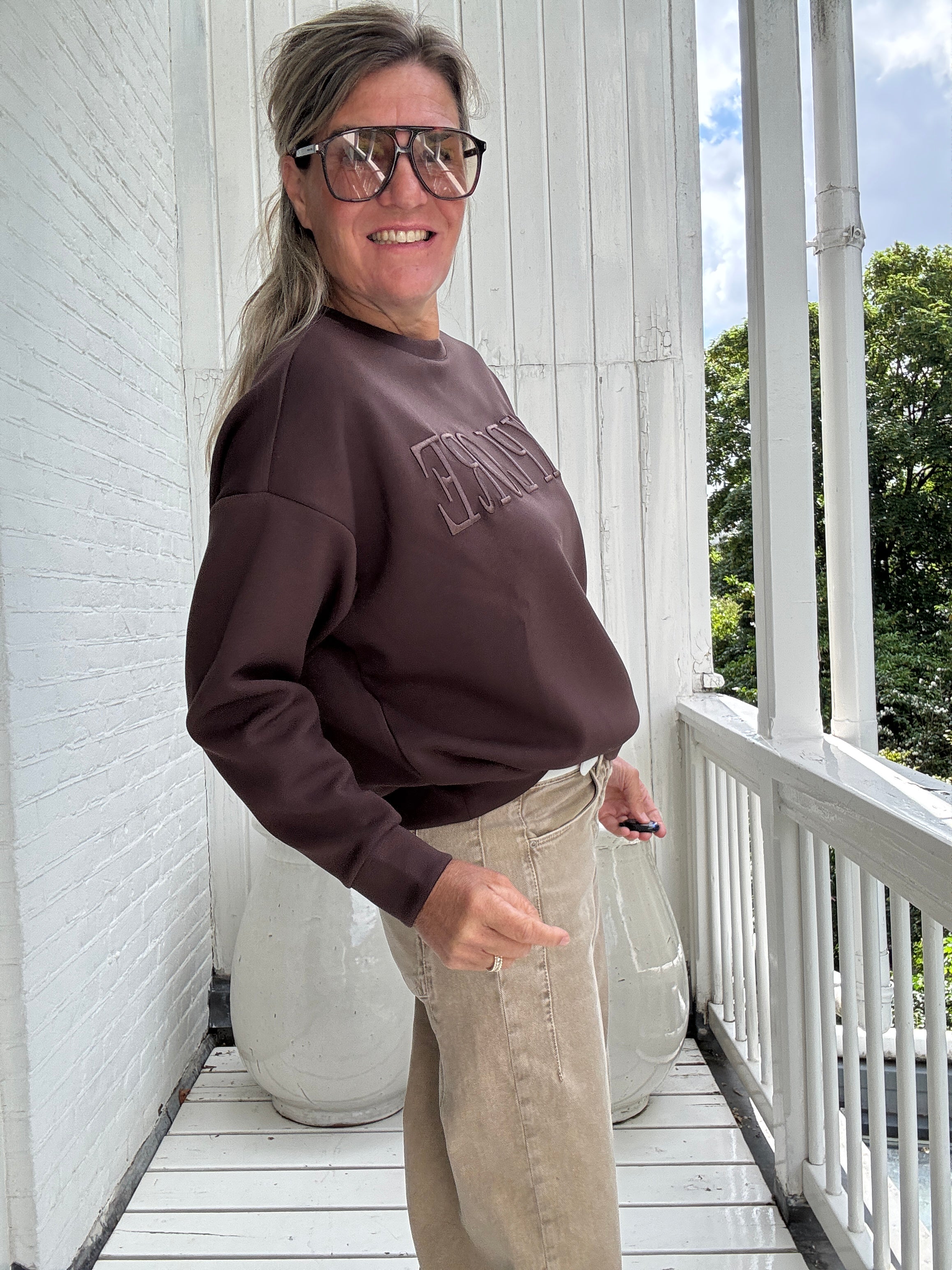 Trui - REFLECT NEW EMB LS SWEAT TOP1PPKA - VILA