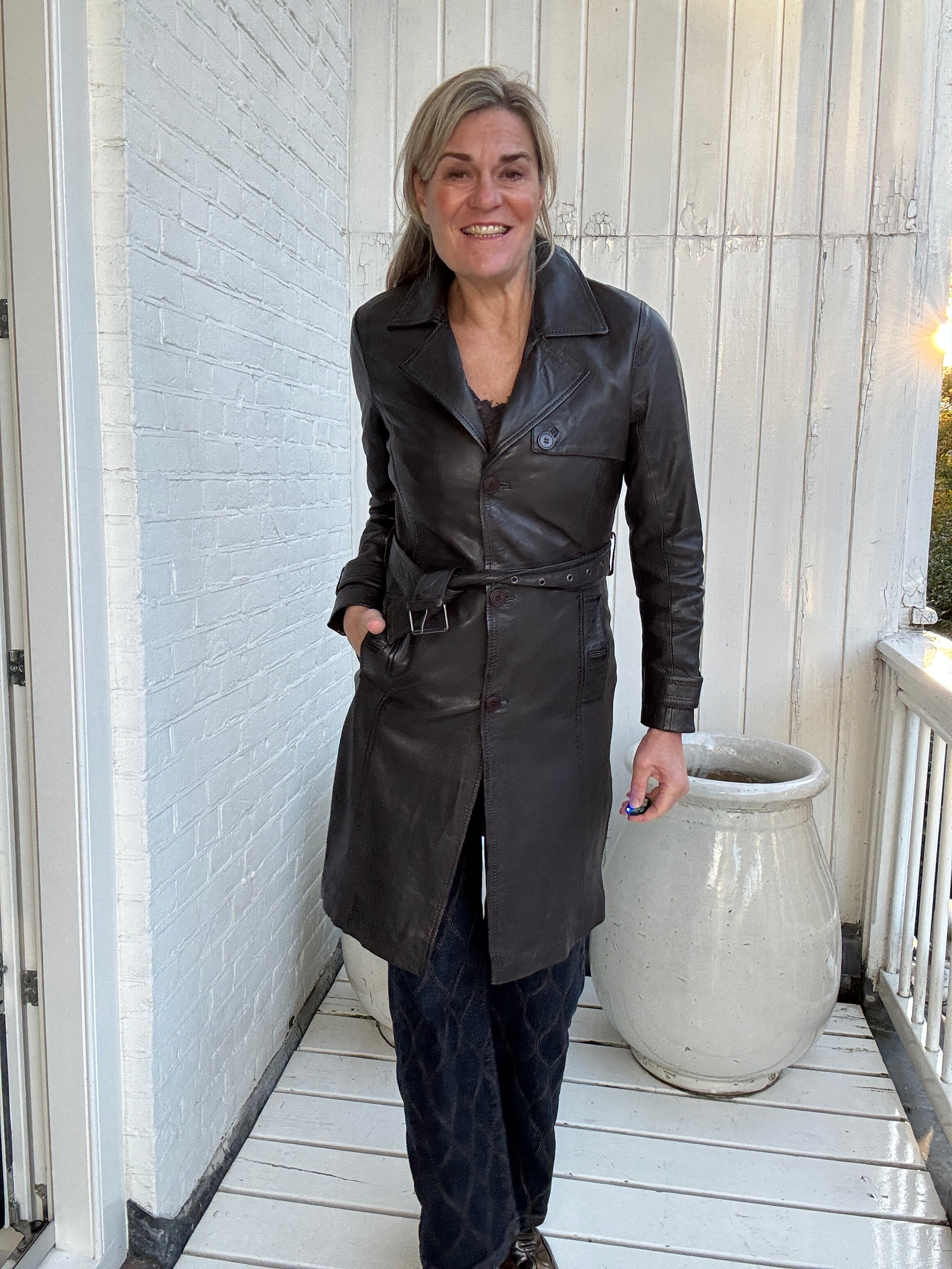 Leren jas - Liya - Mauritius