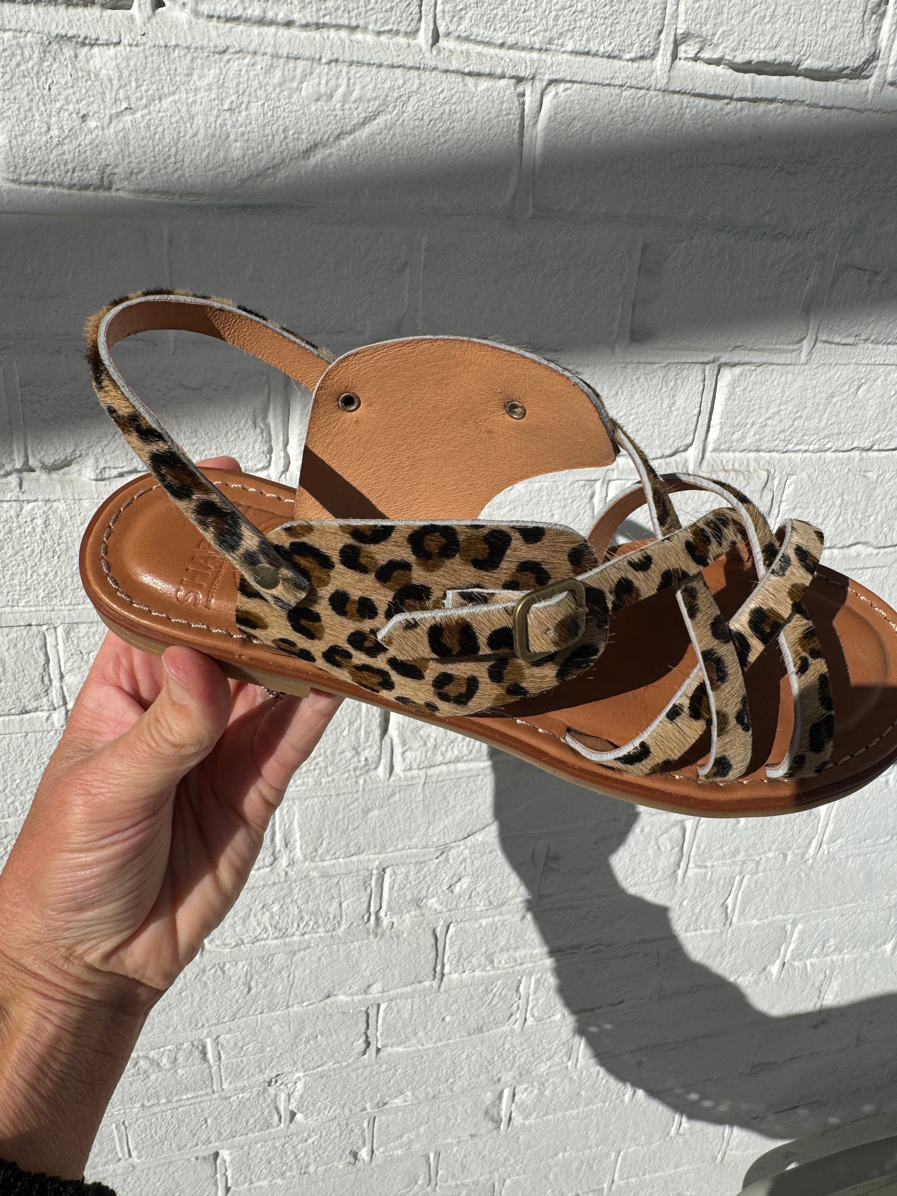 Sandaal - Angel Cross leopard pony - Shabbies