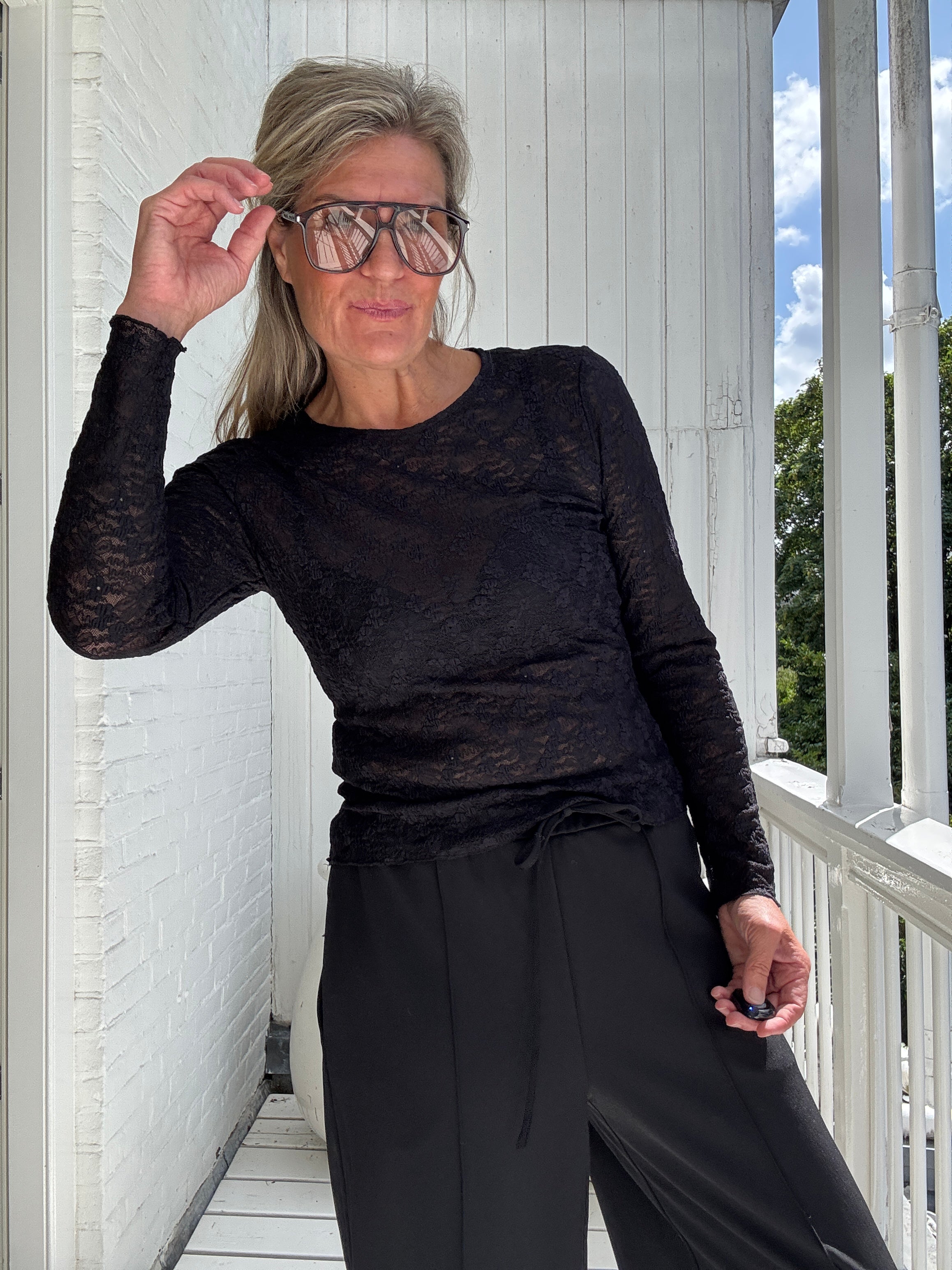 Top - FAY O-NECK LS TOP - VILA
