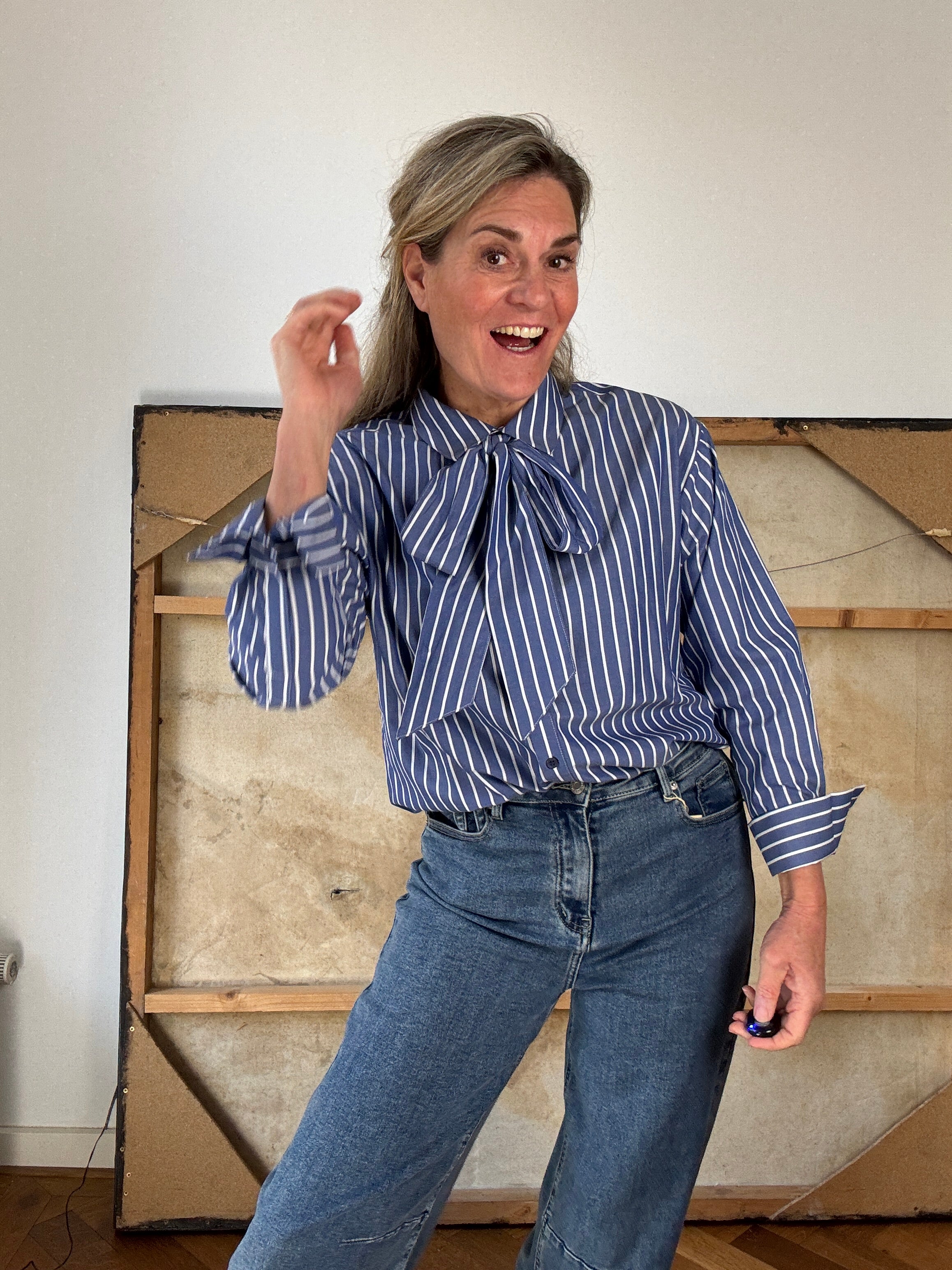 Blouse - Lunn L/S Bow shirt - Vero moda