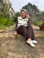 Gilet - KIRA SL O-NECK STRIPE VEST - Vero Moda