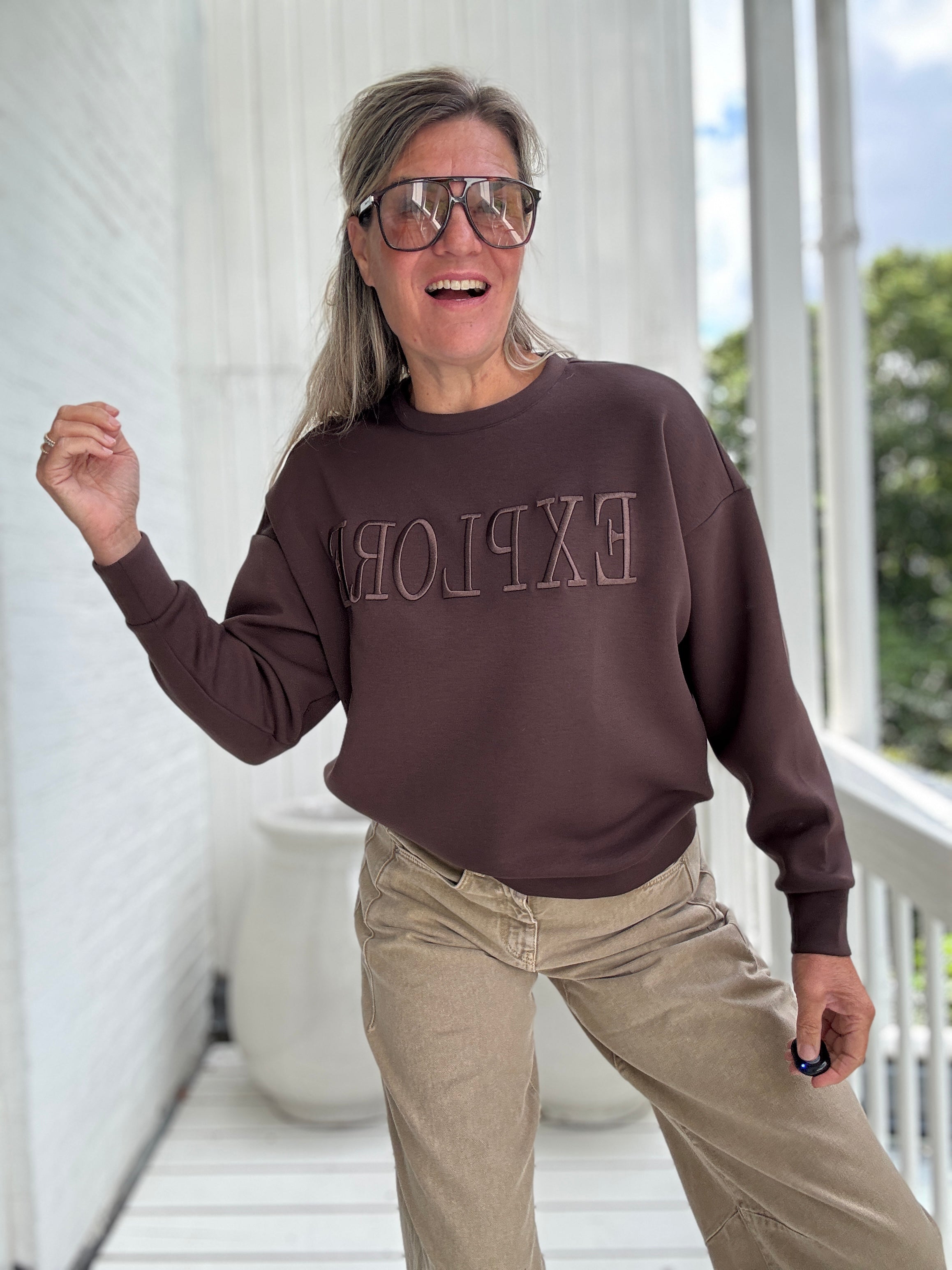 Trui - REFLECT NEW EMB LS SWEAT TOP1PPKA - VILA