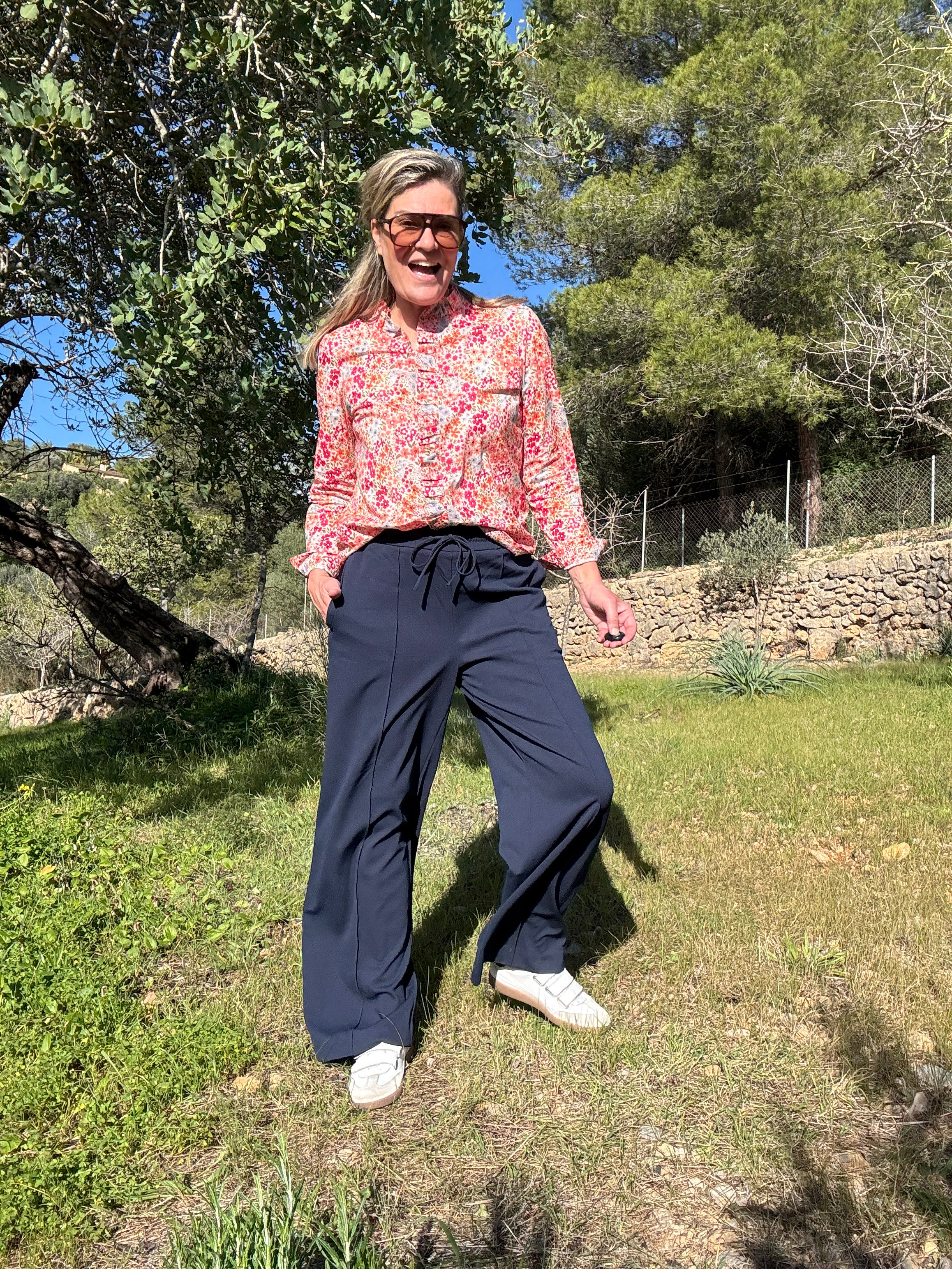 Broek - CLUA HW WIDE PANTS - Vila