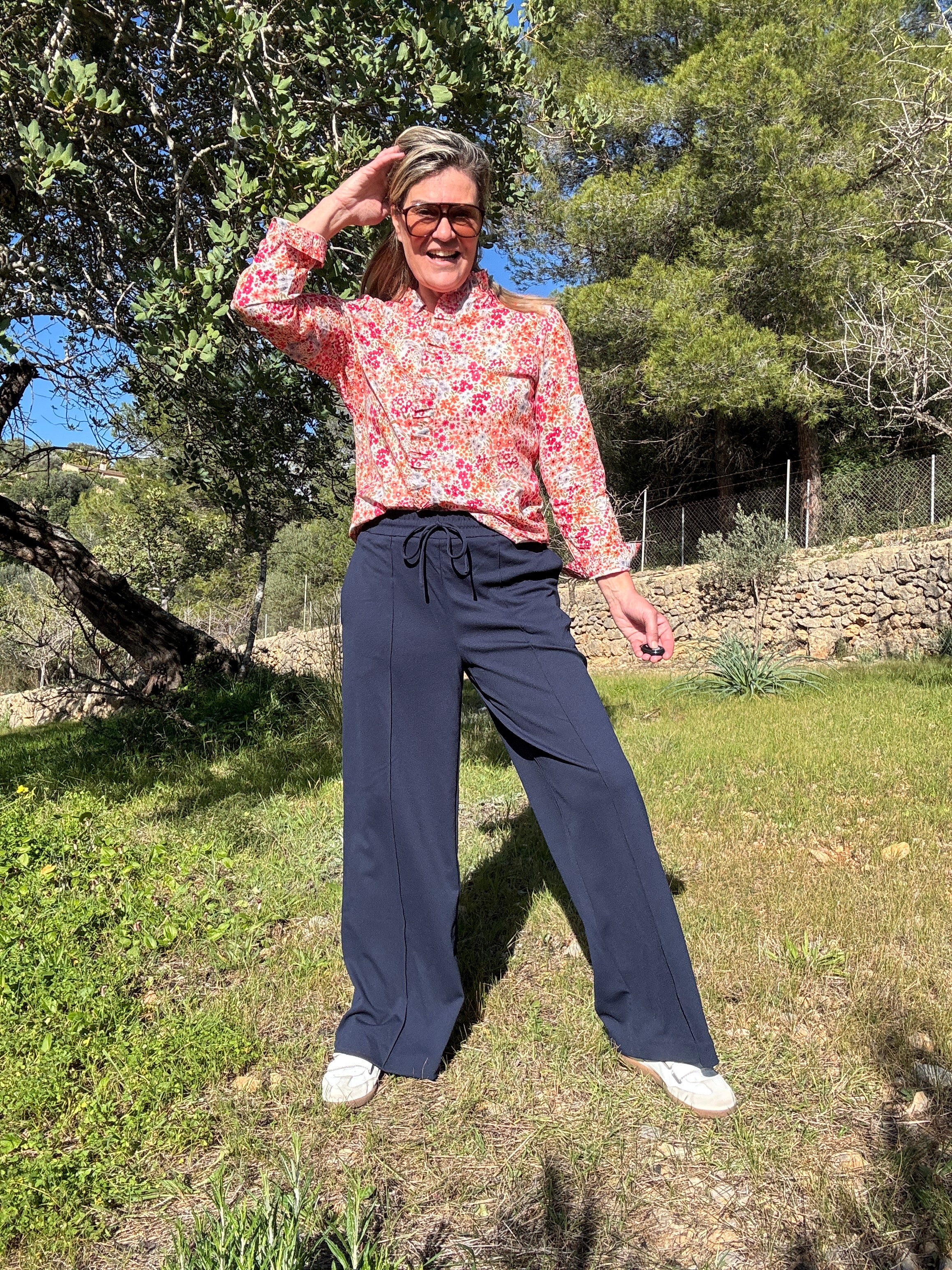 Broek - CLUA HW WIDE PANTS - Vila