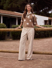 Trui korte mouw - Lara Pullover Dots - Nukus