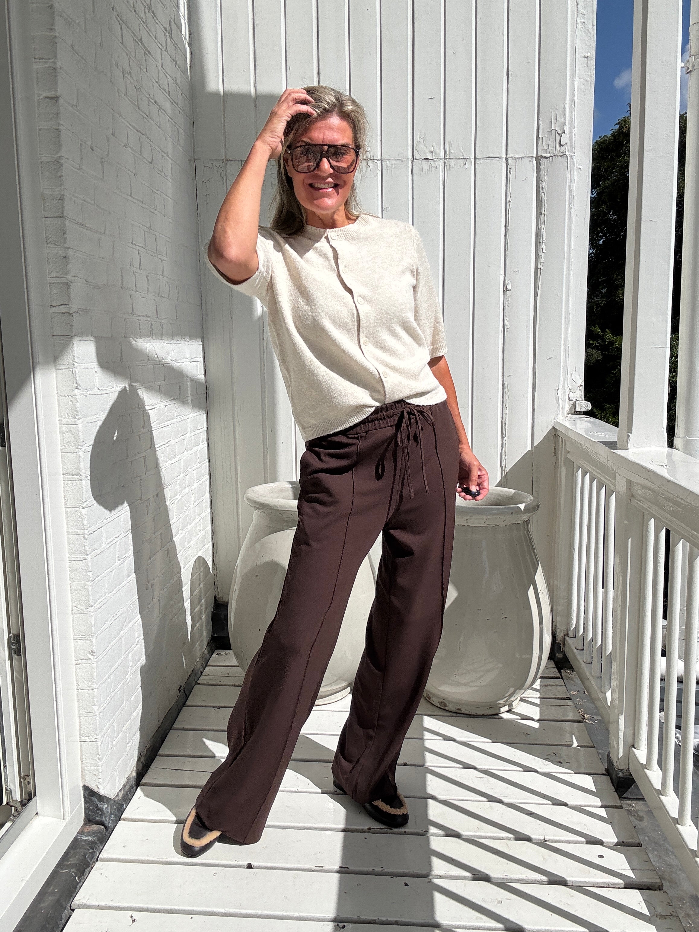 Broek - CLUA HW WIDE PANTS - Vila