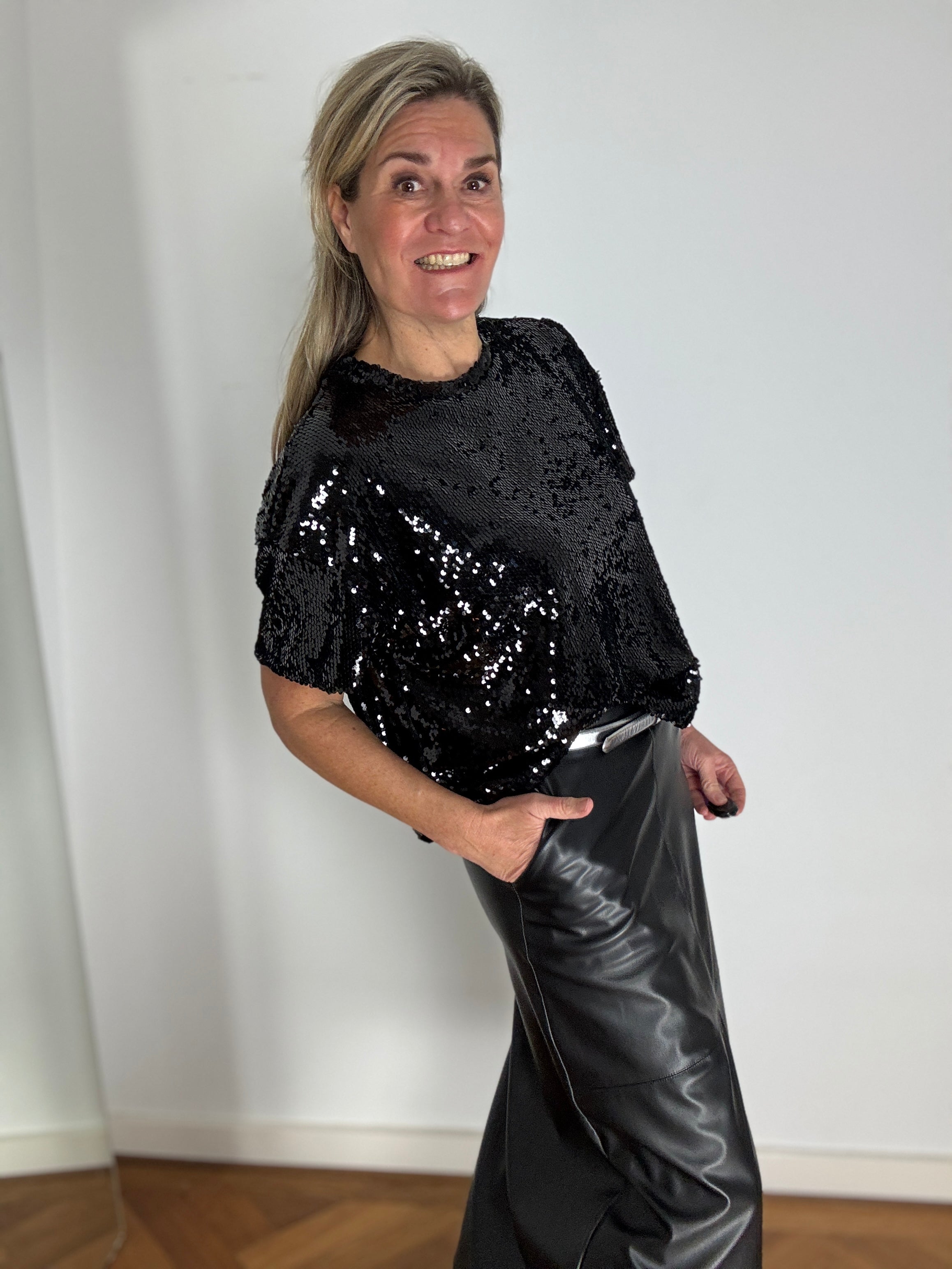 Trui korte mouw - Celeste - Cartouche by Suus