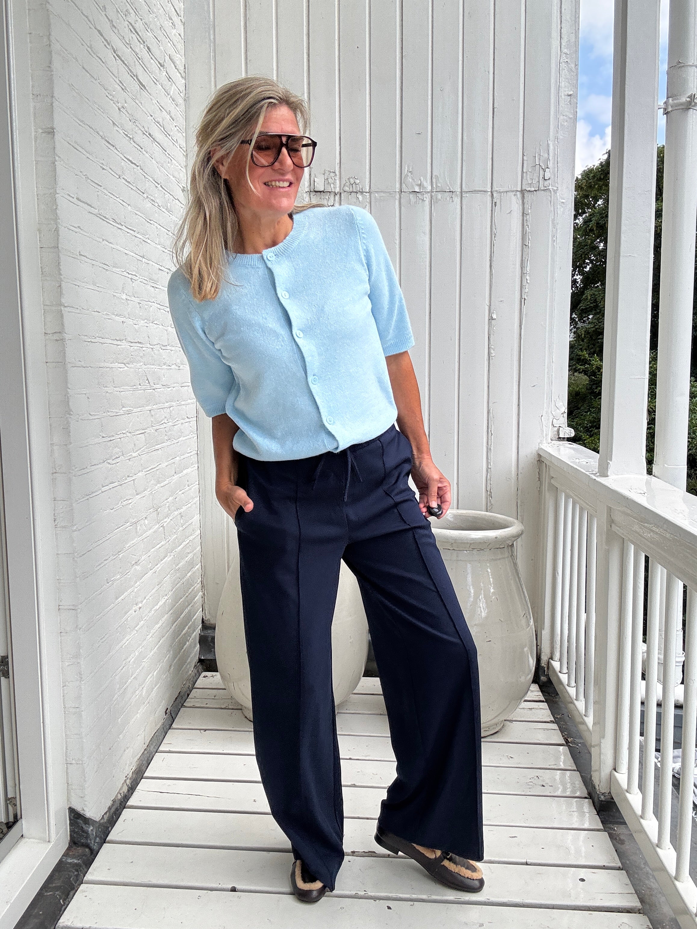 Broek - CLUA HW WIDE PANTS - Vila
